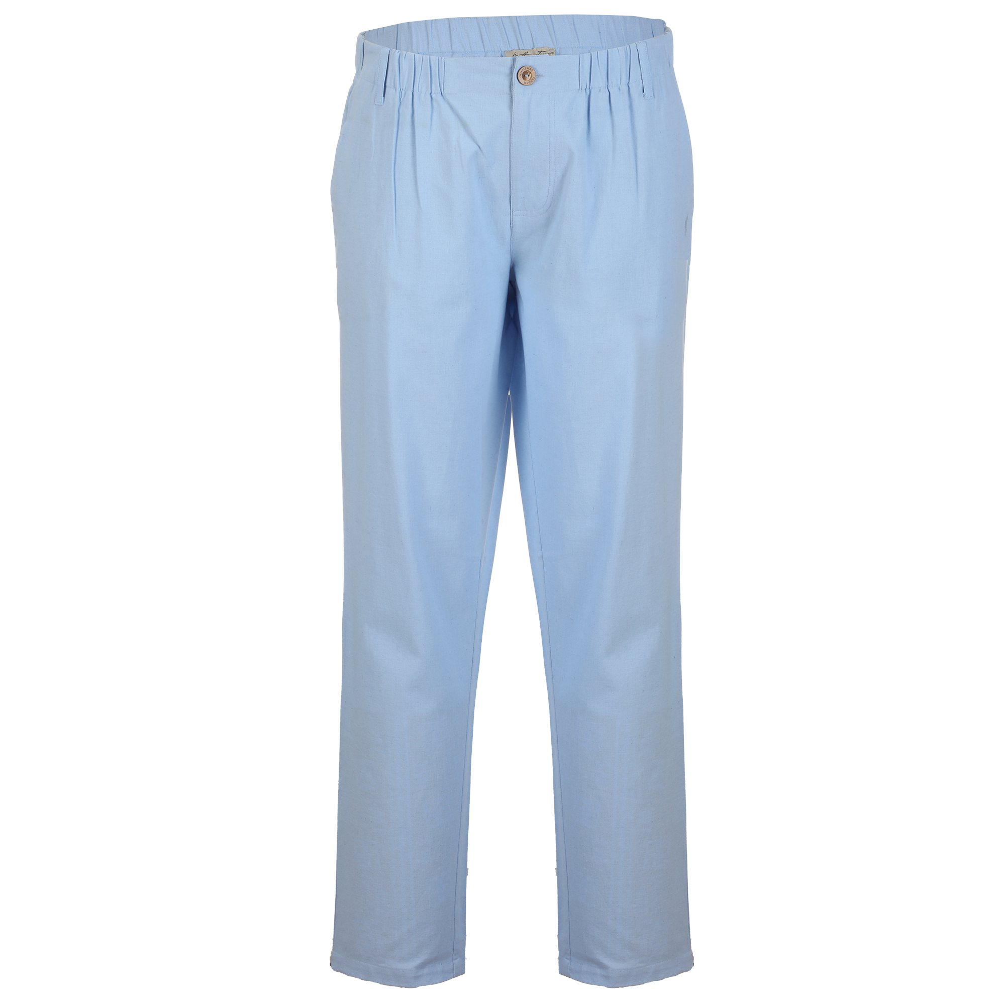 Pantalon à broderie lin et coton  - Blanc