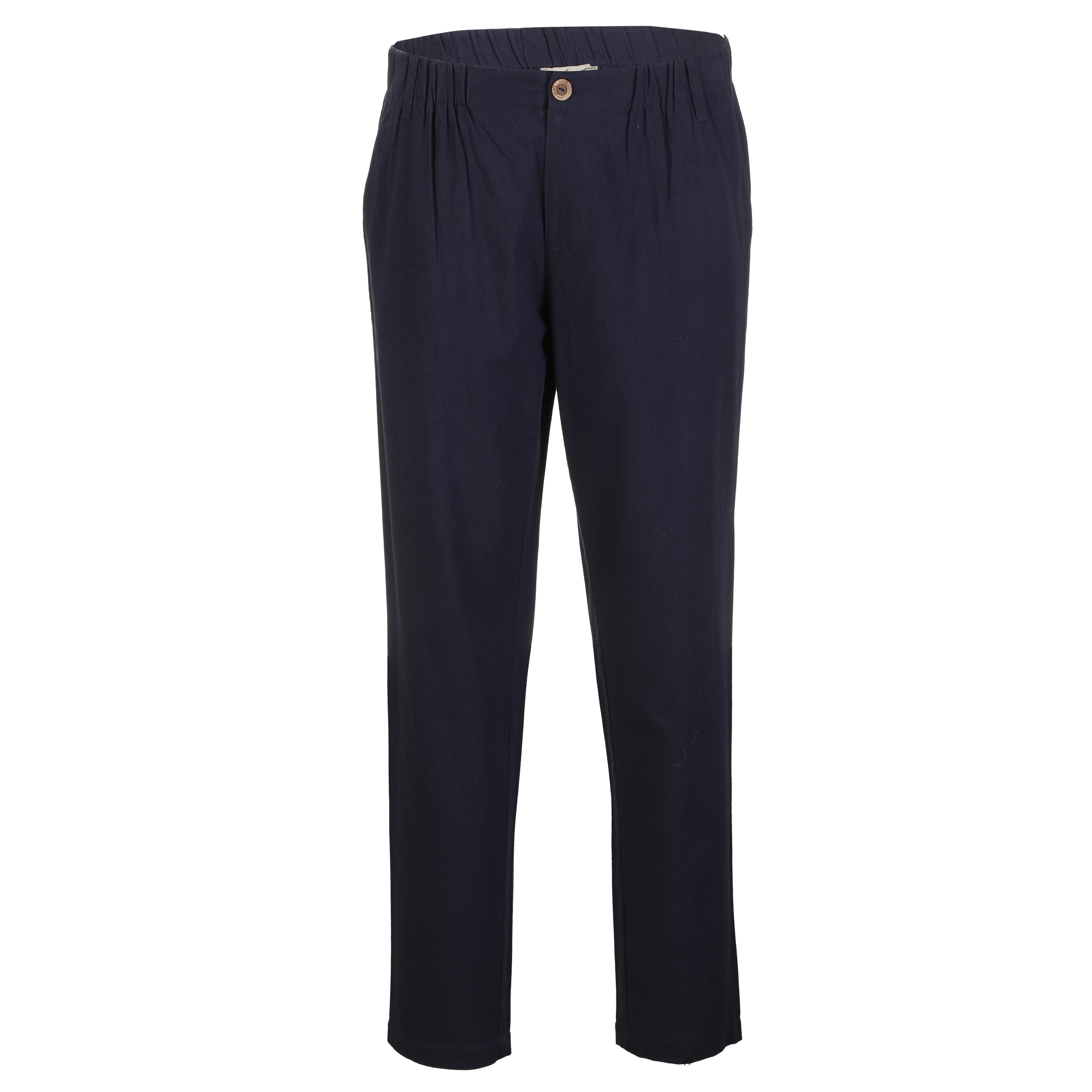 Pantalon à broderie lin et coton  - Beige
