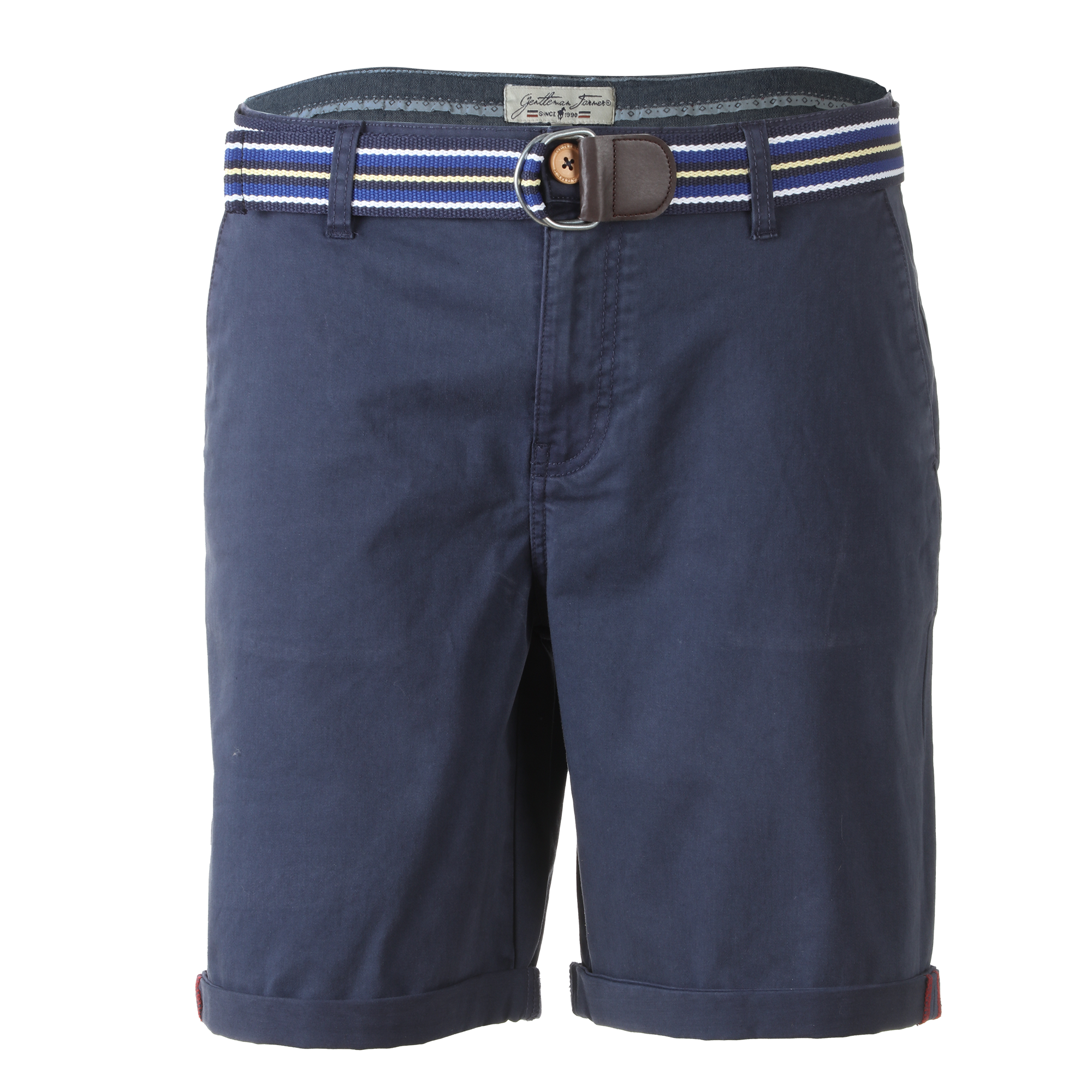 Bermuda en satin avec ceinture  - Blanc