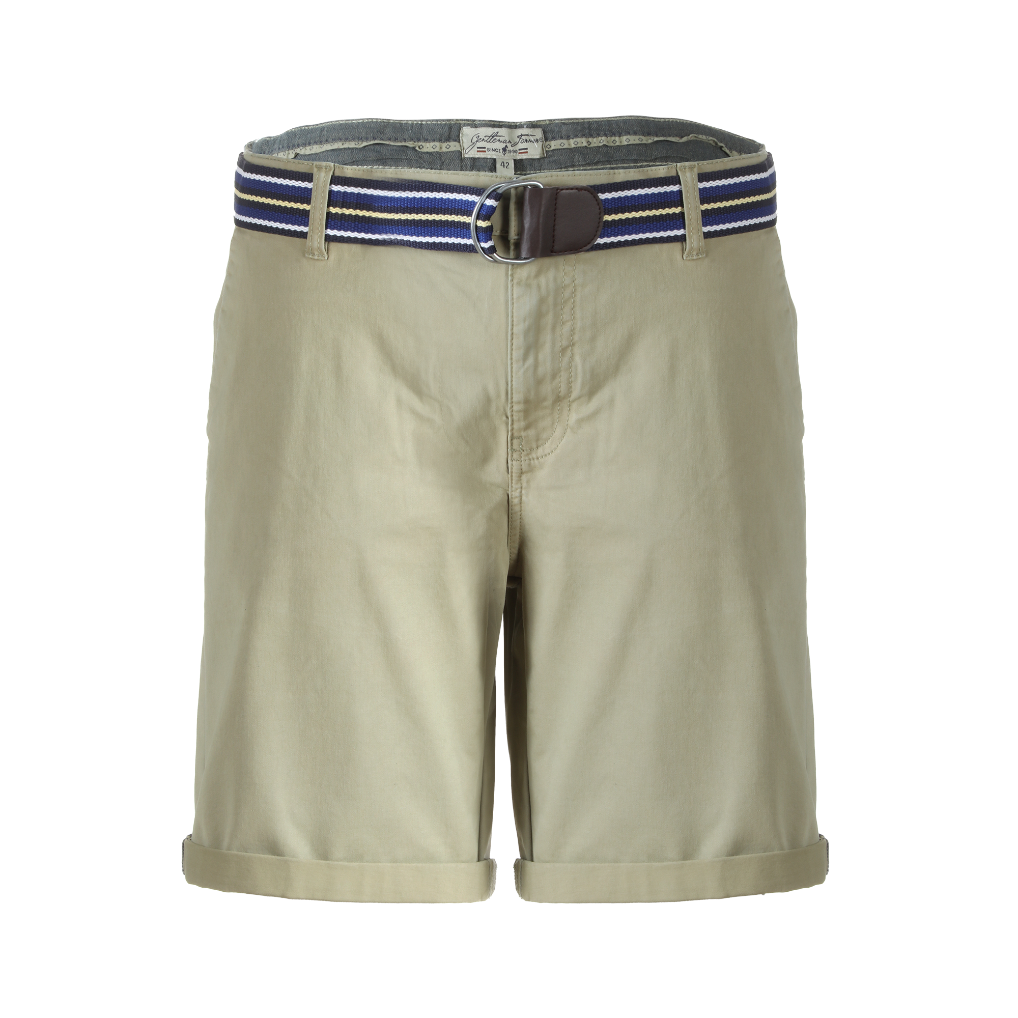 Bermuda avec ceinture  - Bleu