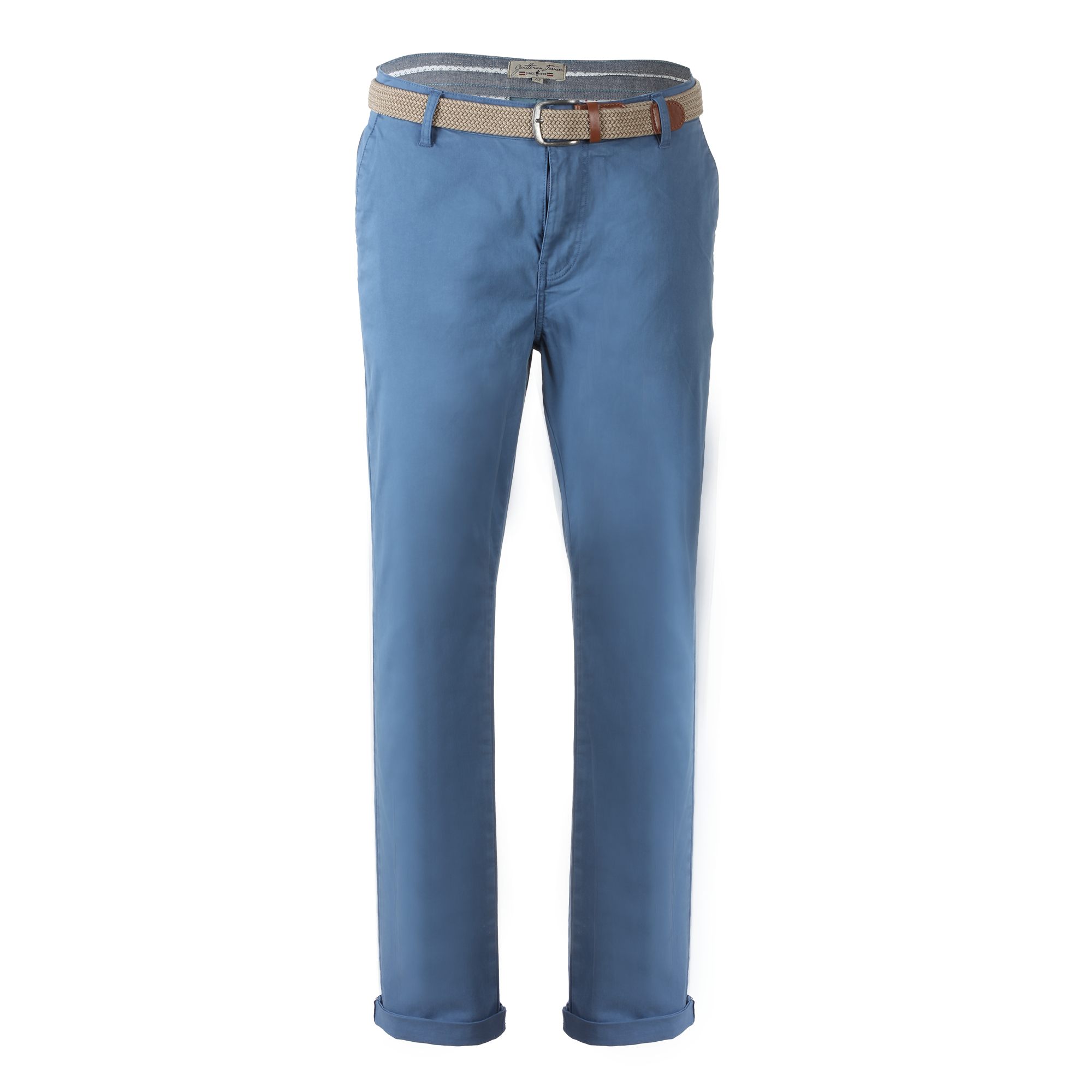 Pantalon chino + ceinture  - Bleu