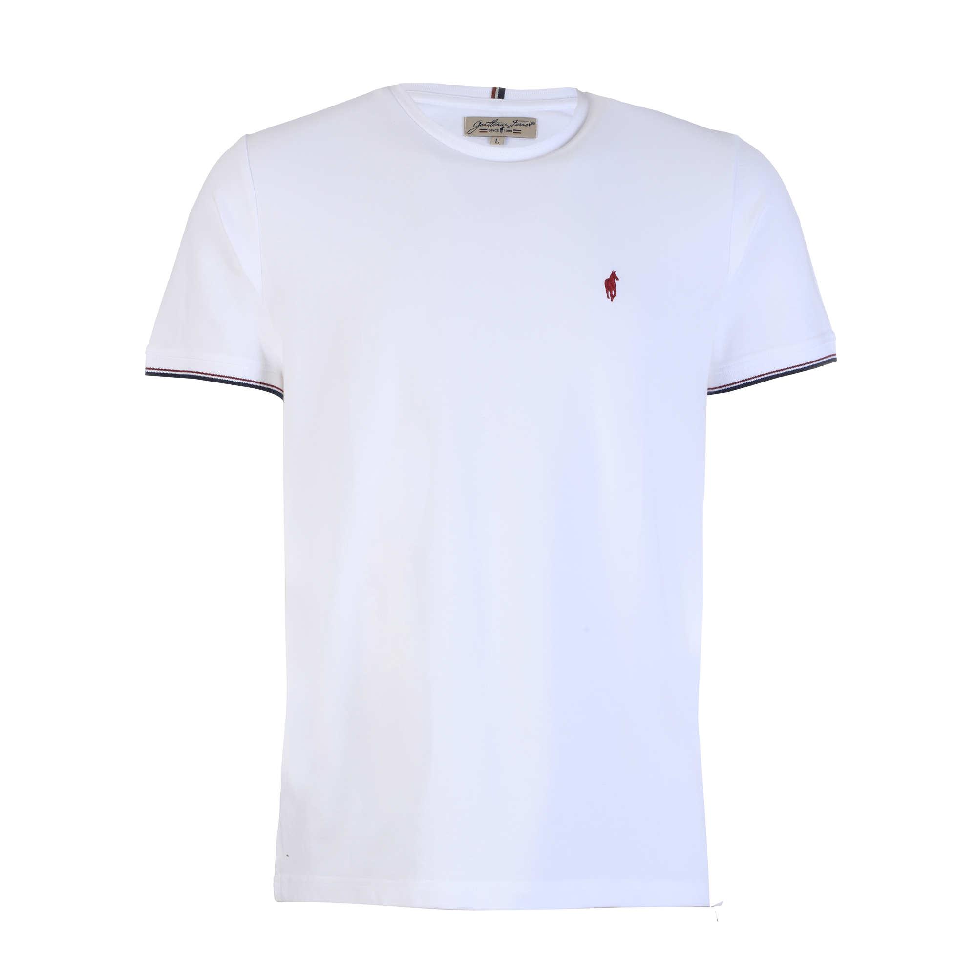 Tee-shirt manches courtes col rond - Blanc