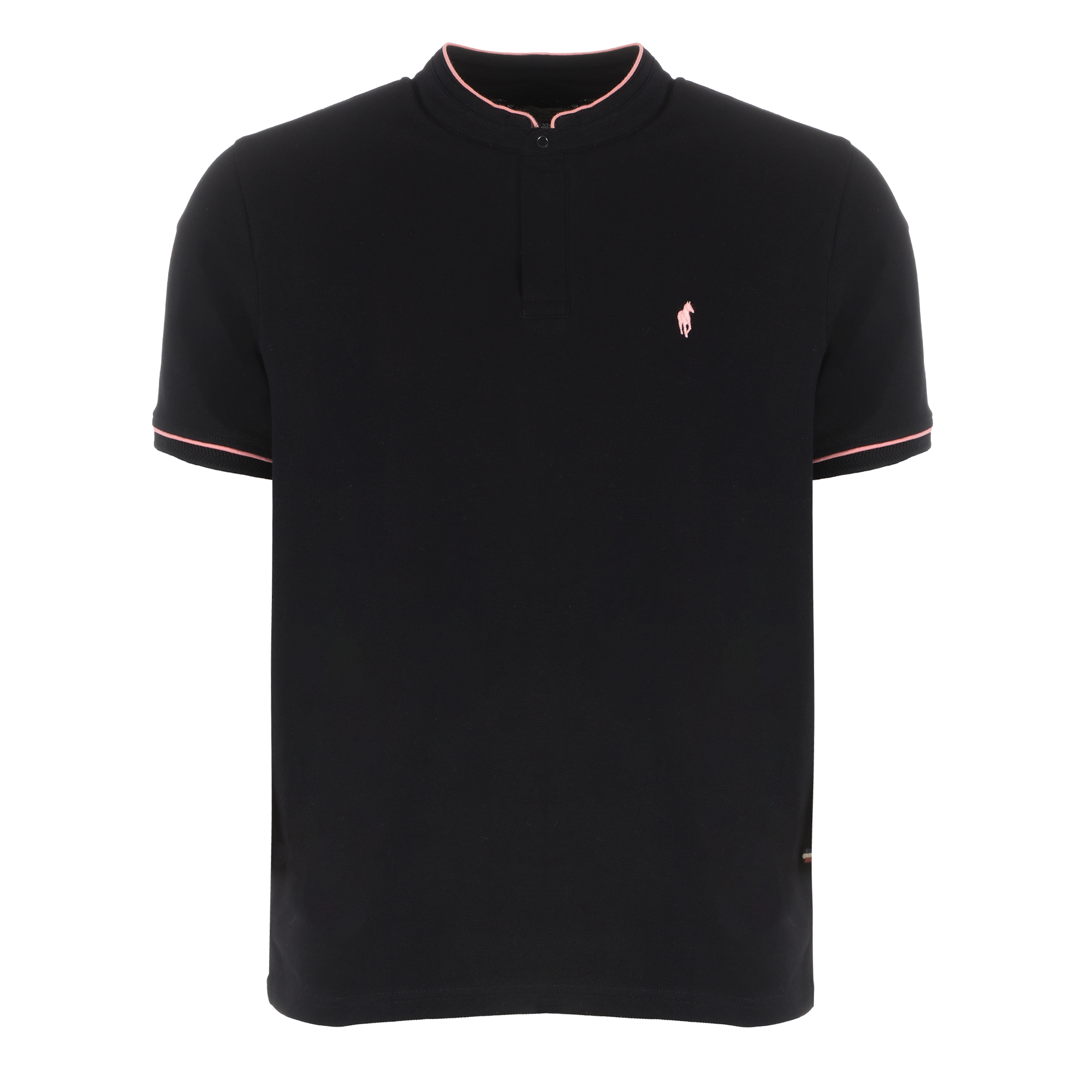 Polo manches courtes en maille piquée  - Noir