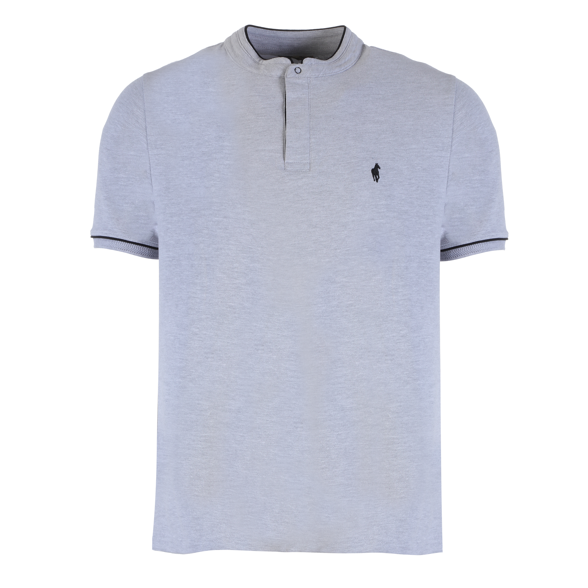 Polo manches courtes en maille piquée  - Gris