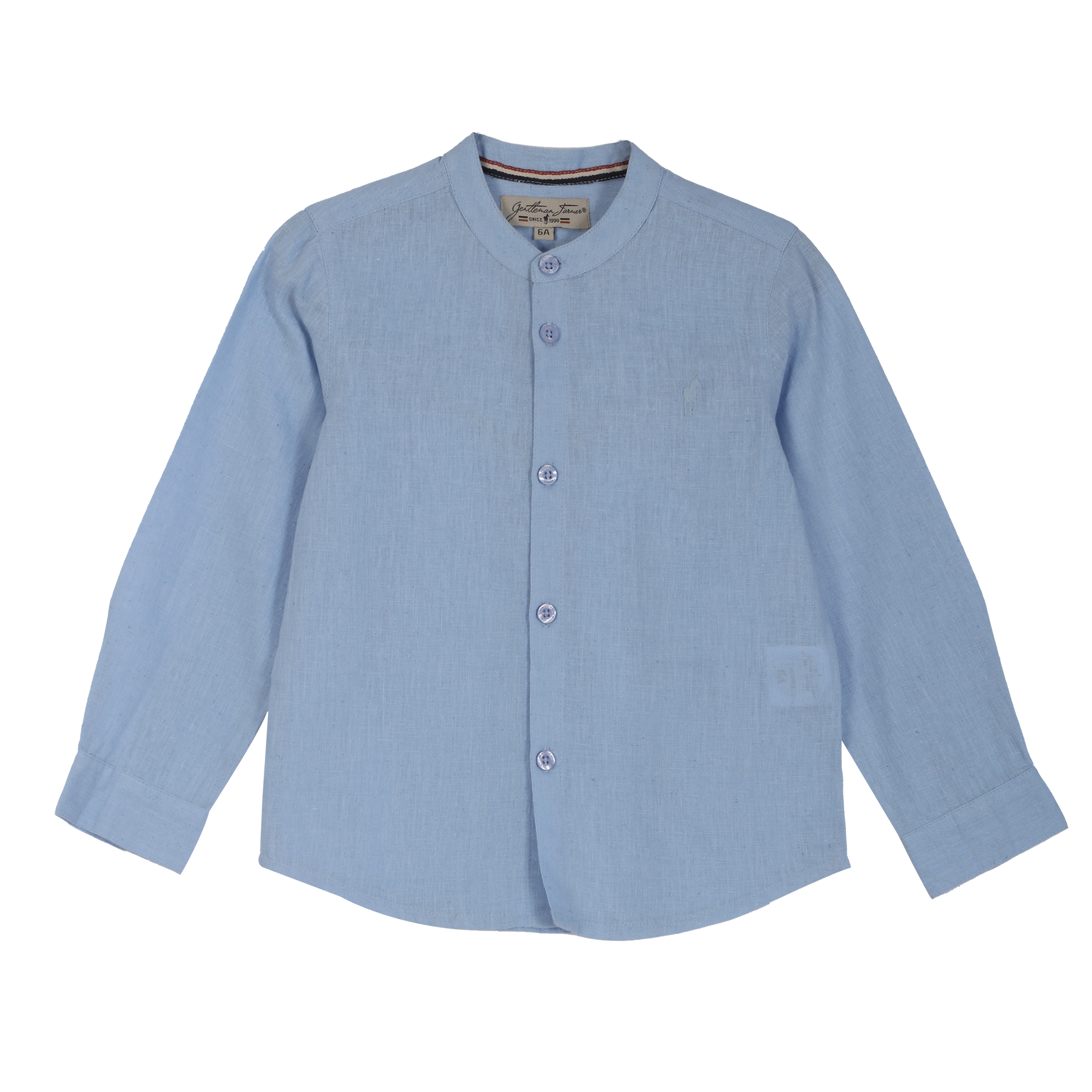 Chemise manches longues lin 3/12 ans  - Beige