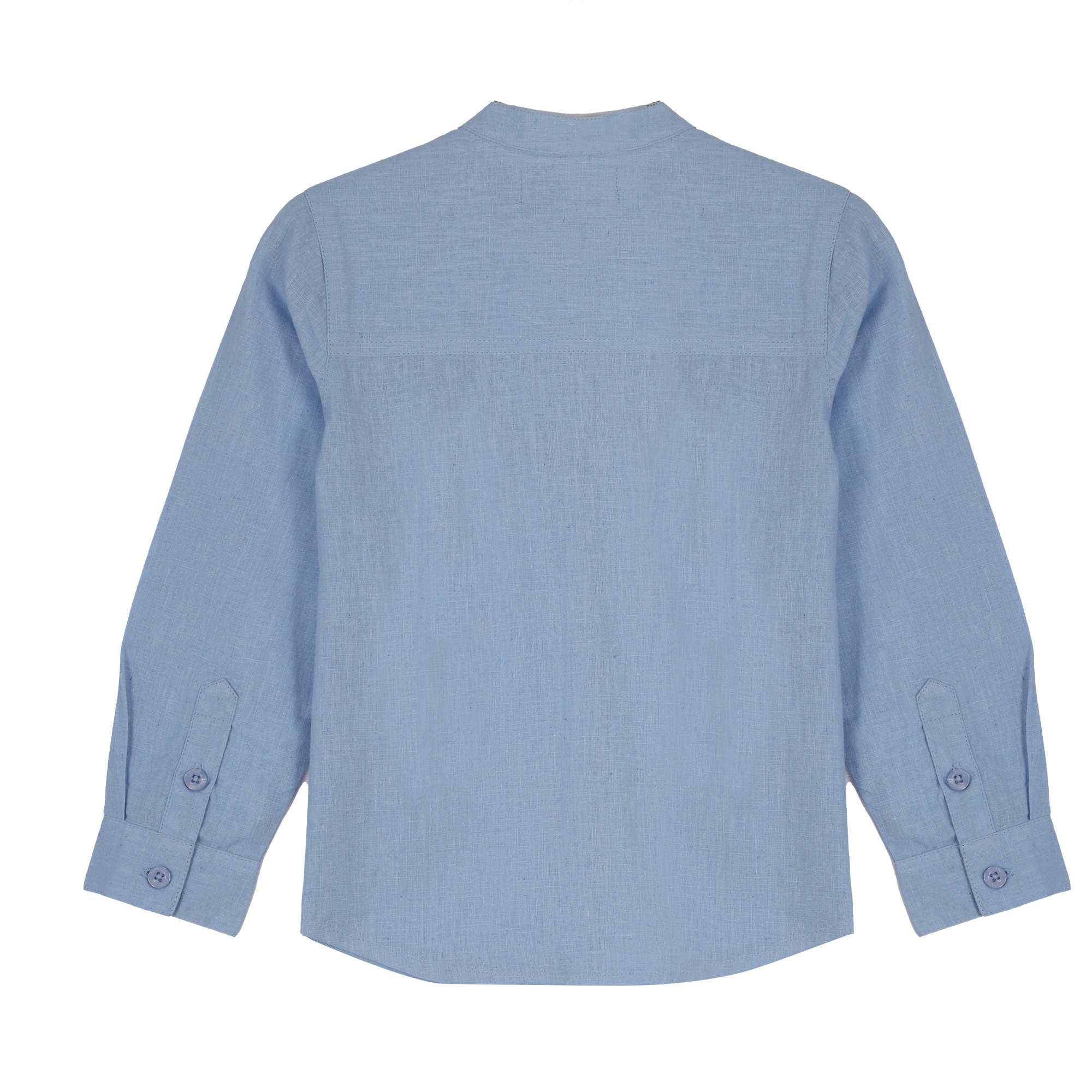 Chemise manches longues lin 3/12 ans  - Beige