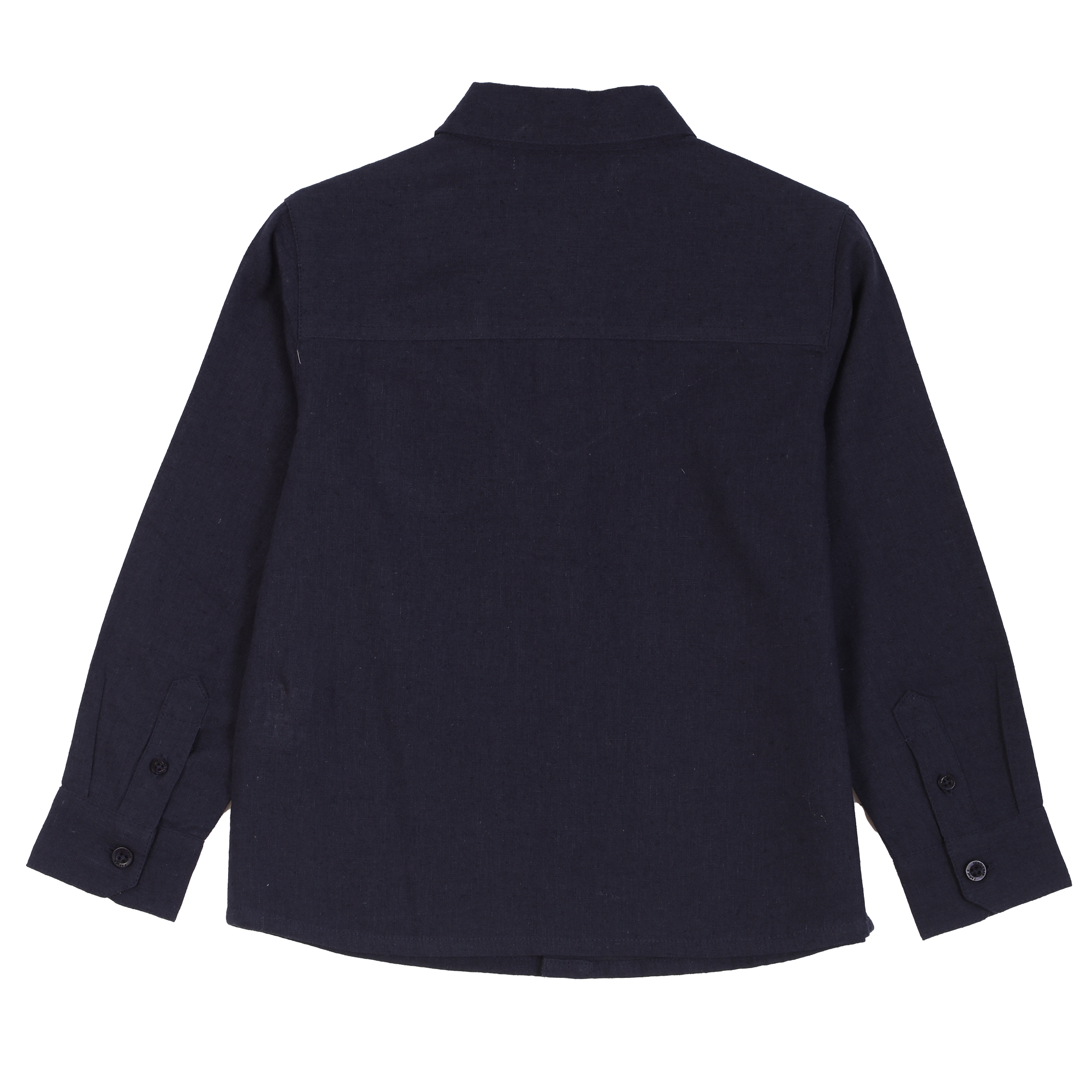 Chemise manches longues lin 3/12 ans  - Beige