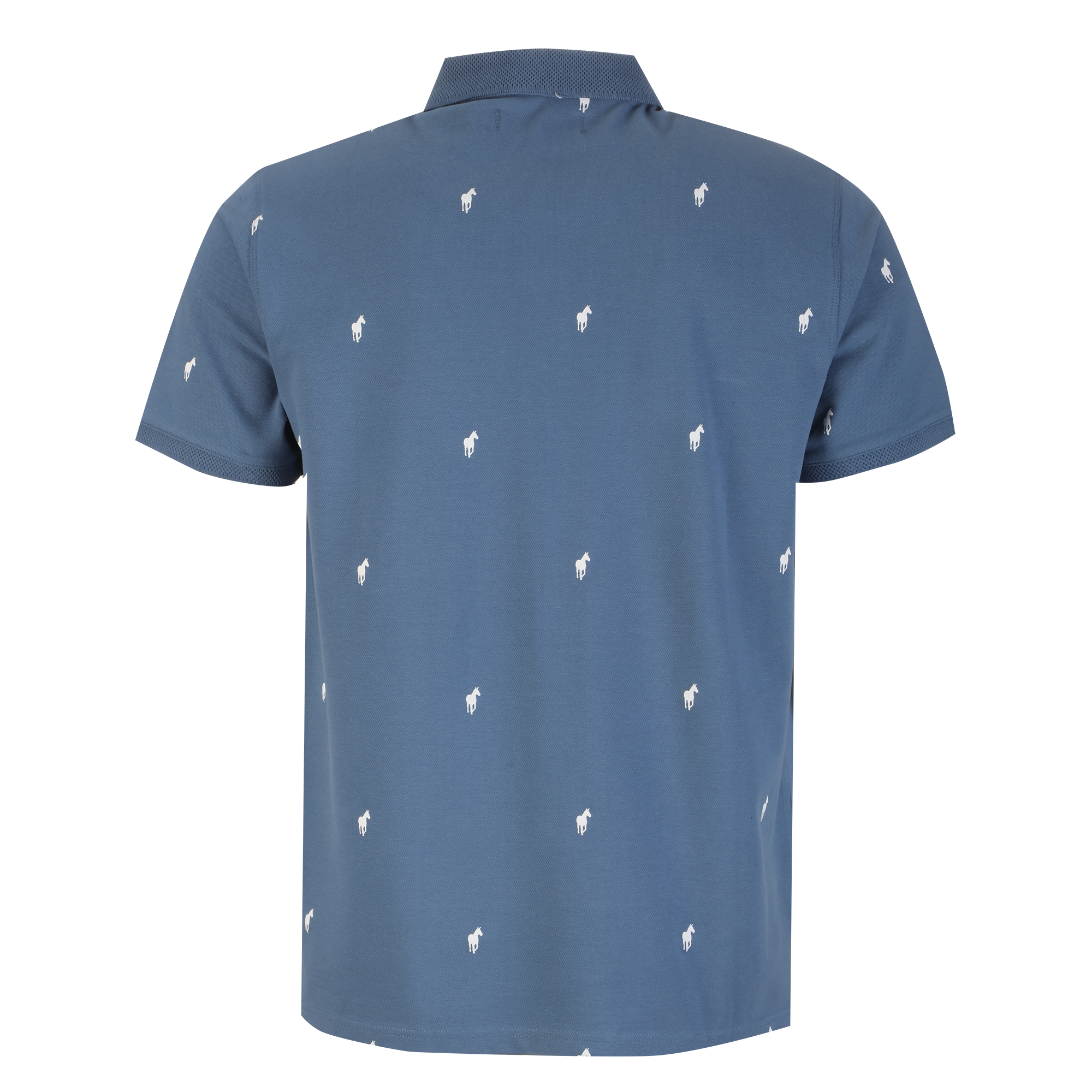 Polo brodé  - Marron