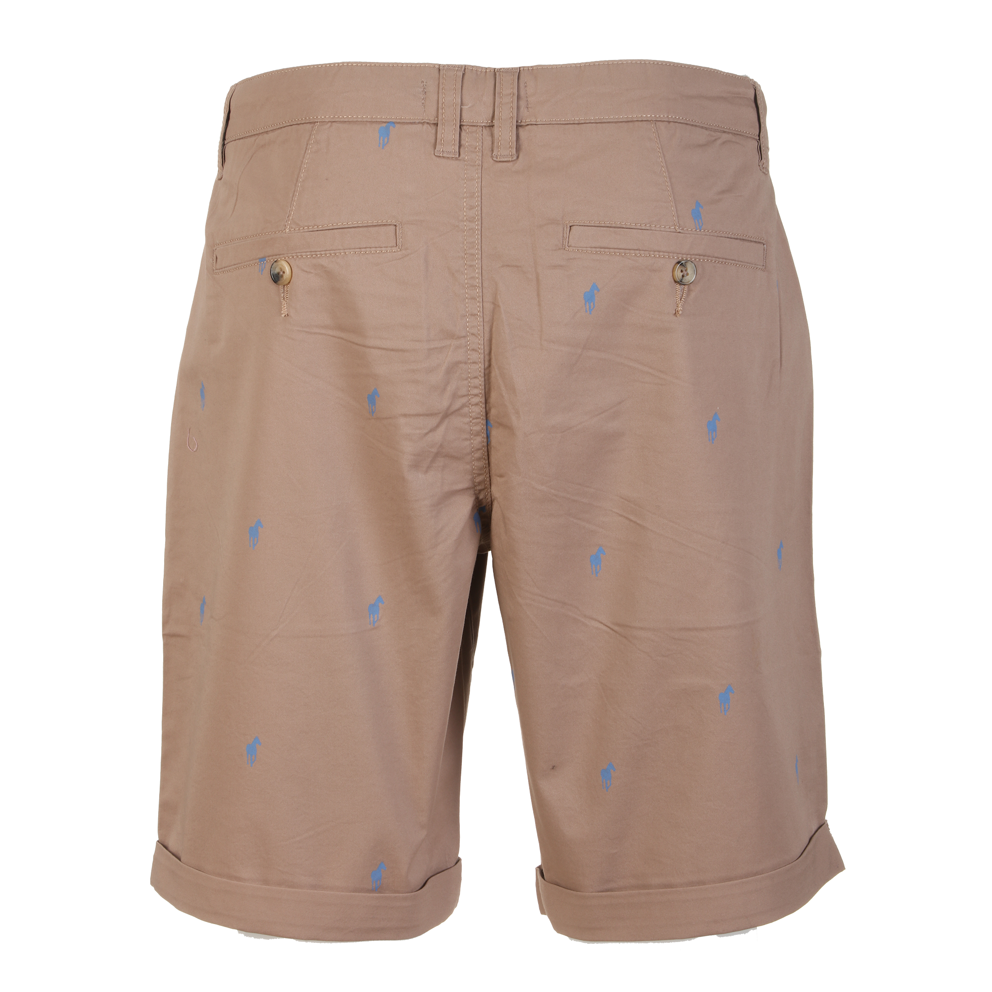 Bermuda brodé - Bleu