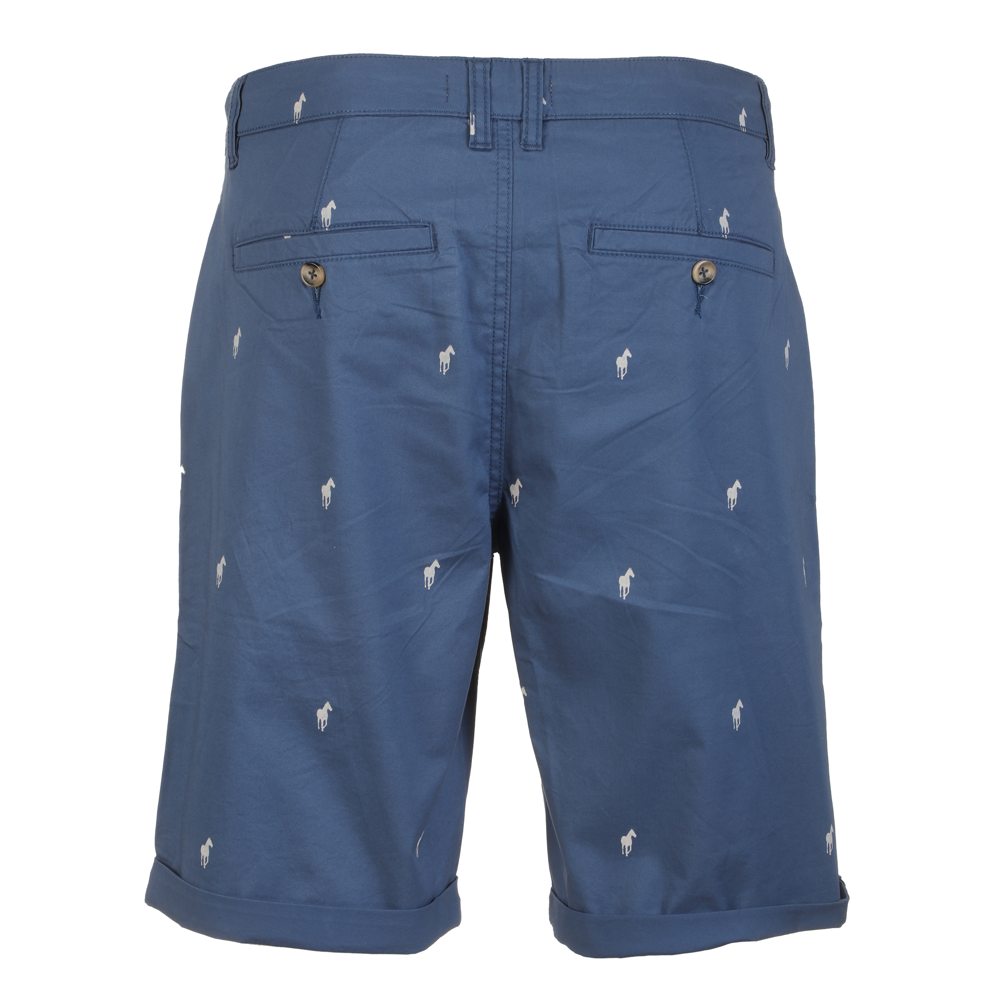Bermuda brodé - Bleu