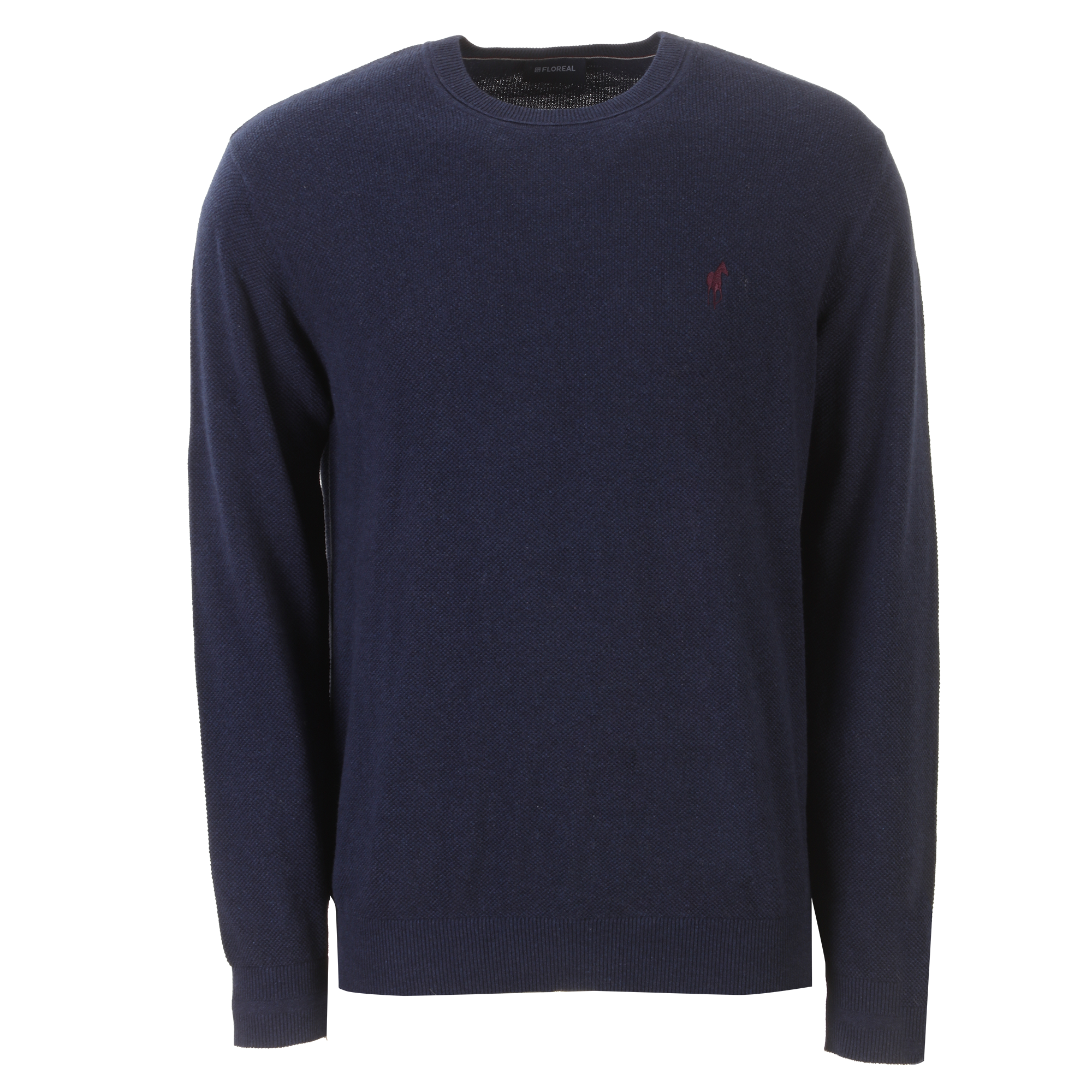 Pull col rond - Bleu foncé