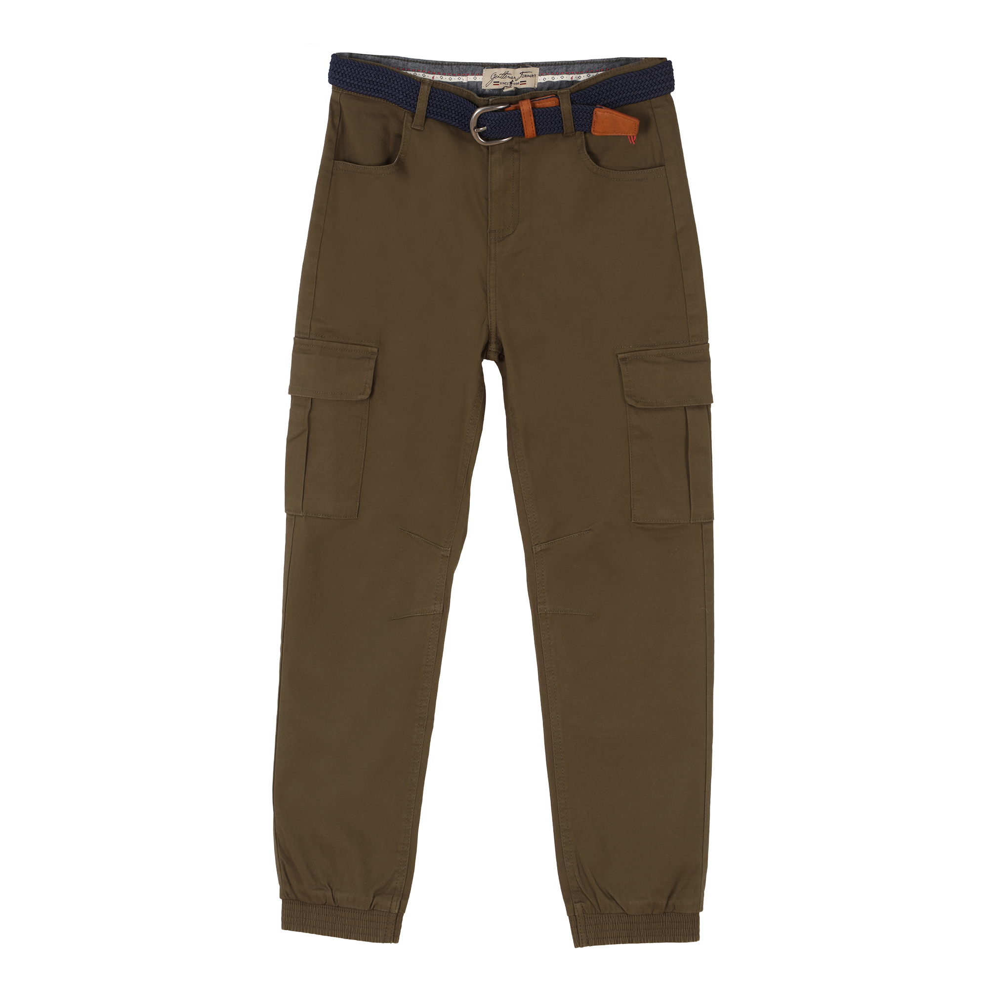 Pantalon cargo avec ceinture 3/12 ans - Noir