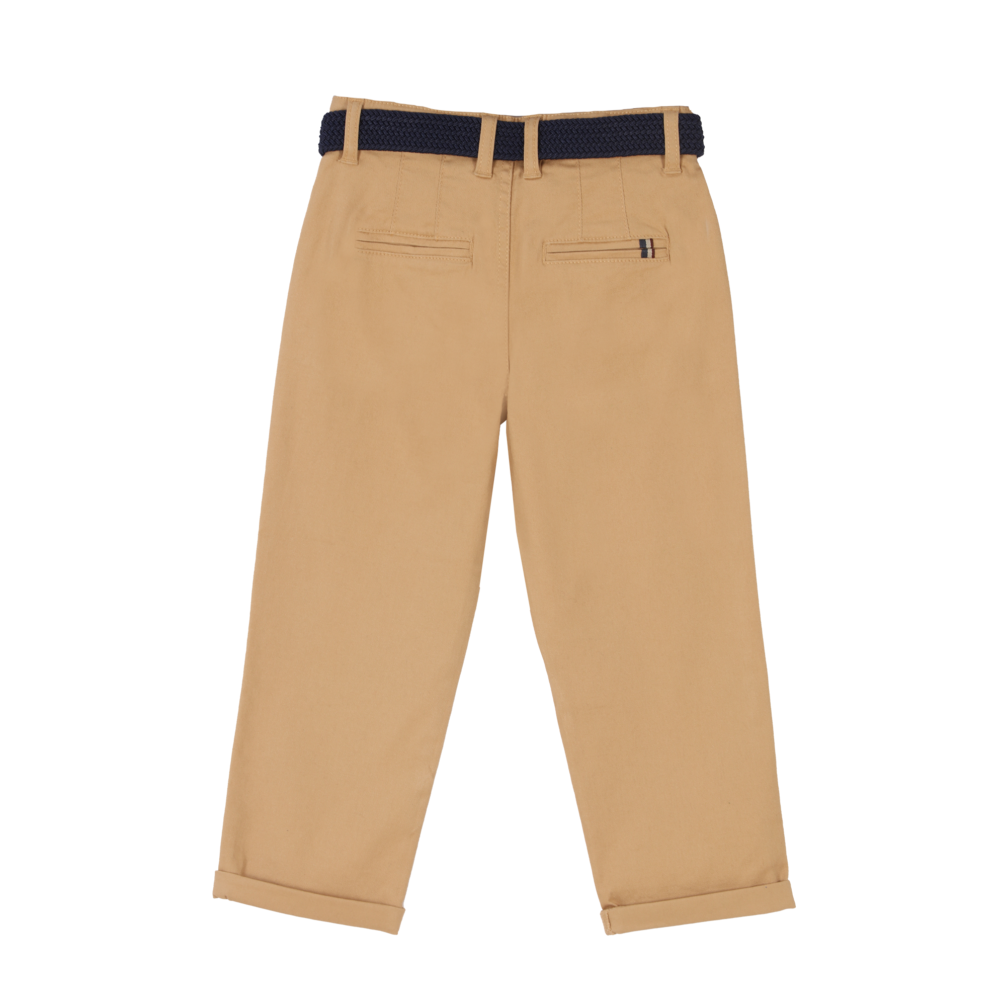 Pantalon chino avec ceinture 3/12 ans - Bleu foncé