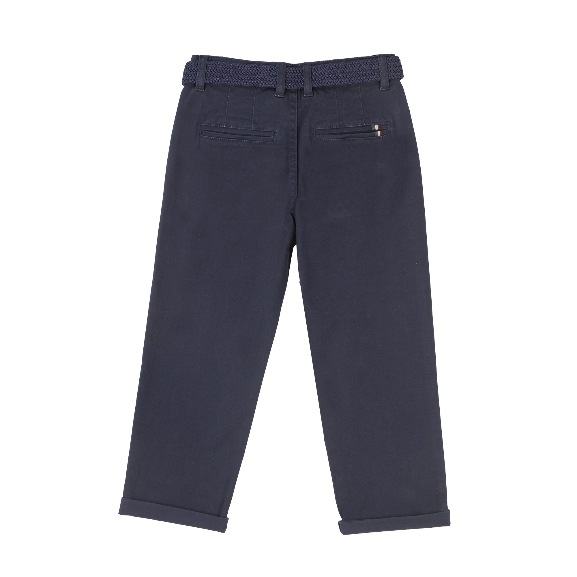 Pantalon chino avec ceinture 3/12 ans - Bleu foncé
