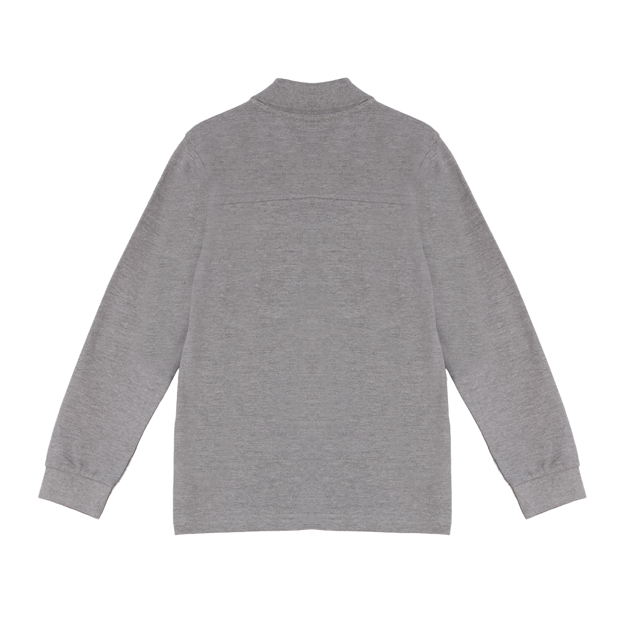 Polo manches longues avec broderie 3/12 ans - Gris