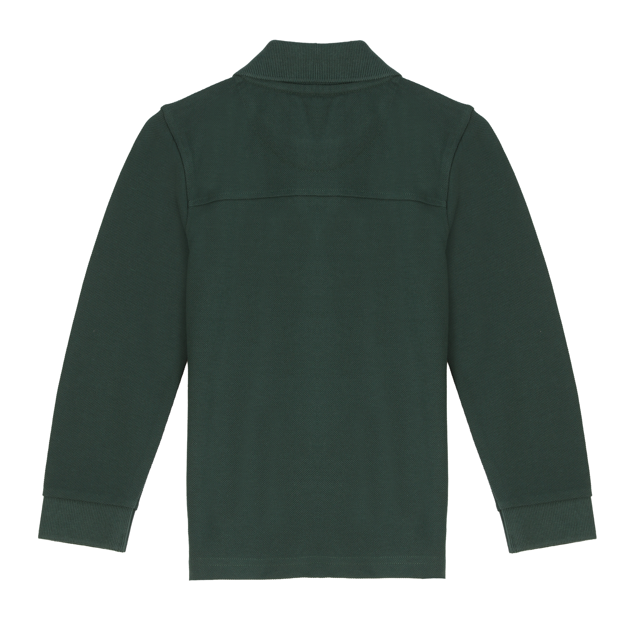 Polo manches longues avec broderie 3/12 ans - Vert