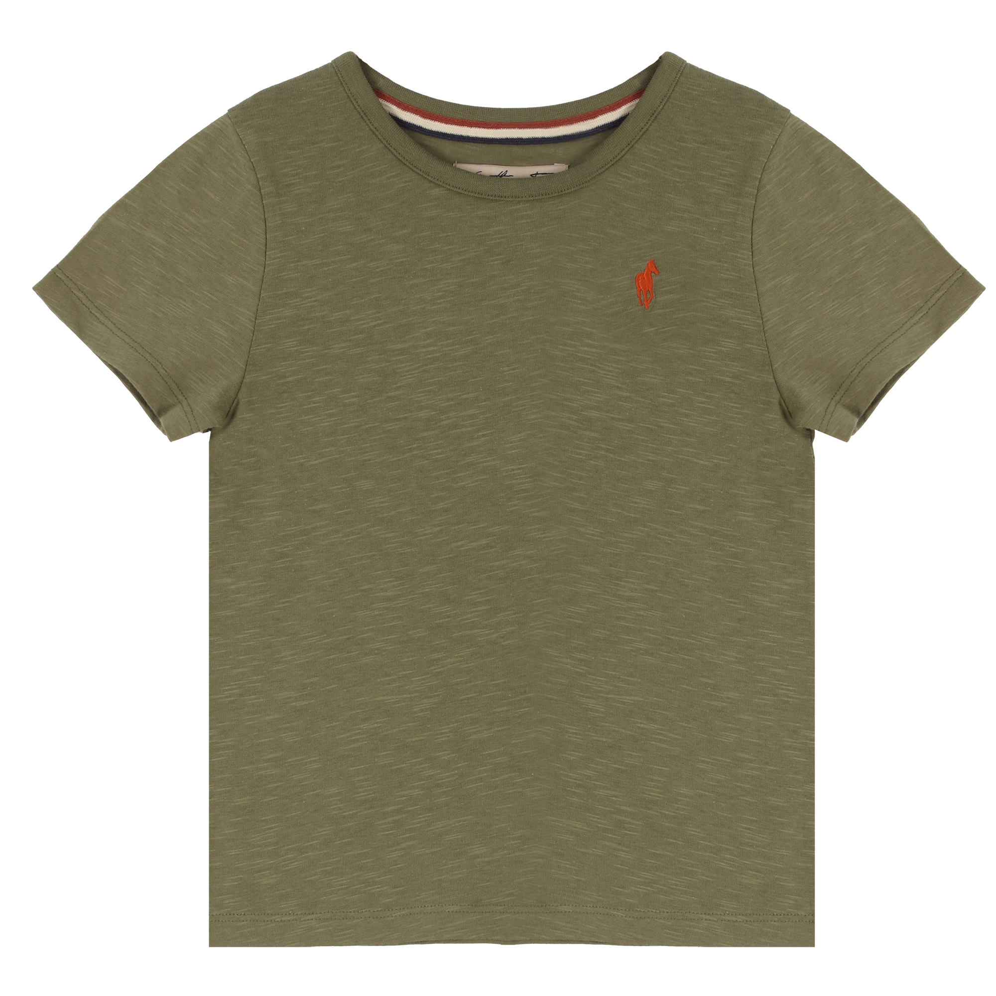 Tee-shirt manches courtes avec broderie 3/12 ans - Beige