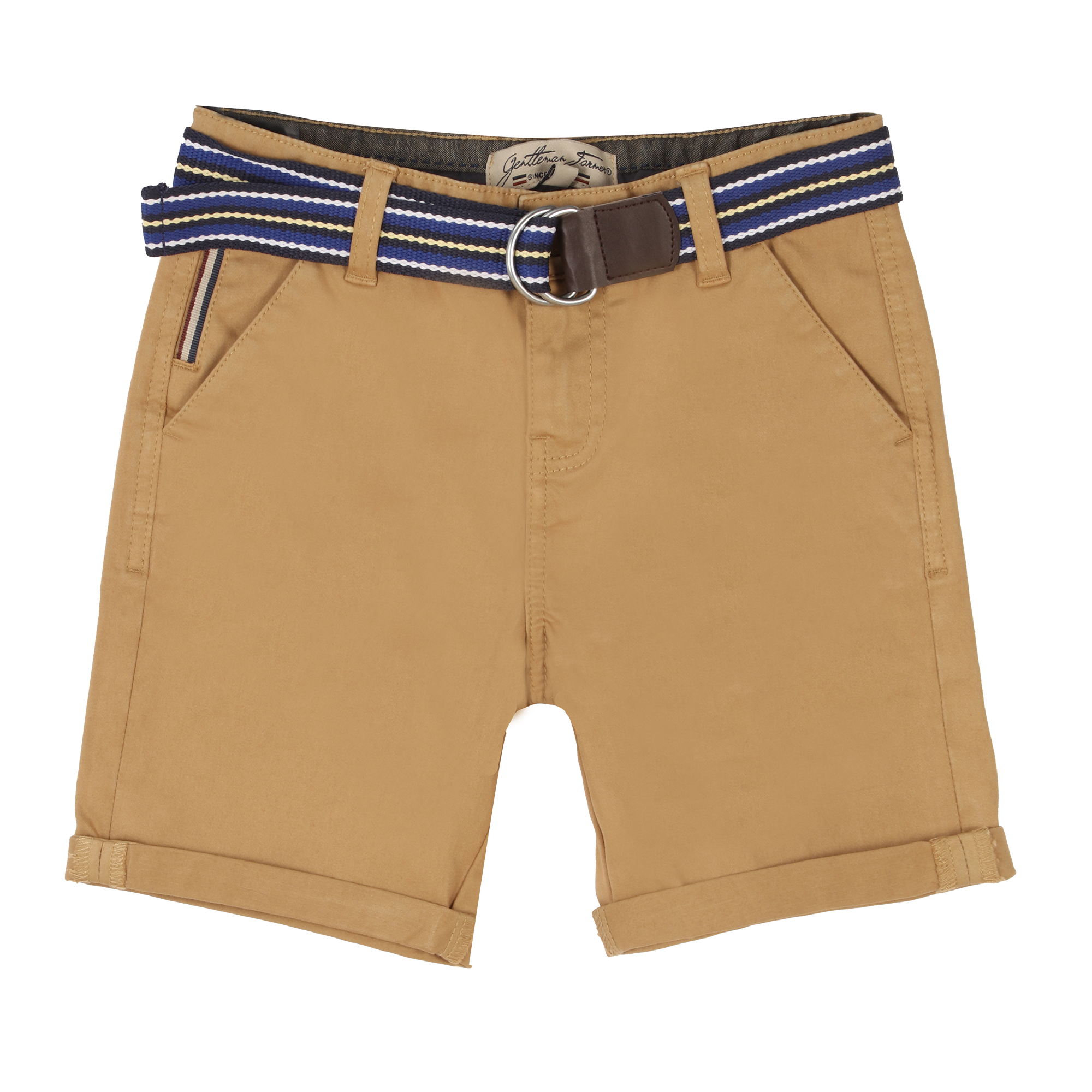 Bermuda avec ceinture 3/12 ans - Bleu