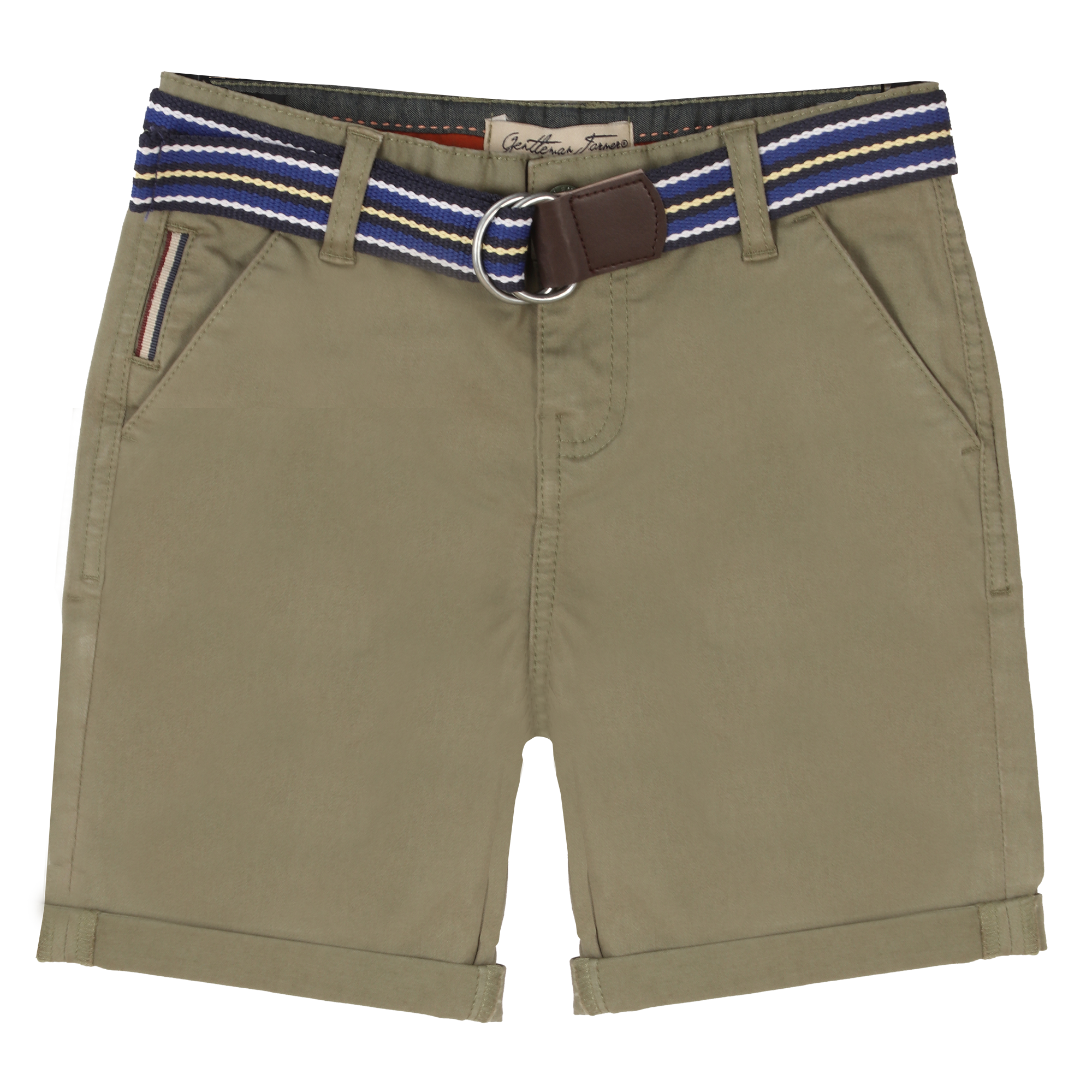 Bermuda avec ceinture 3/12 ans - Jaune