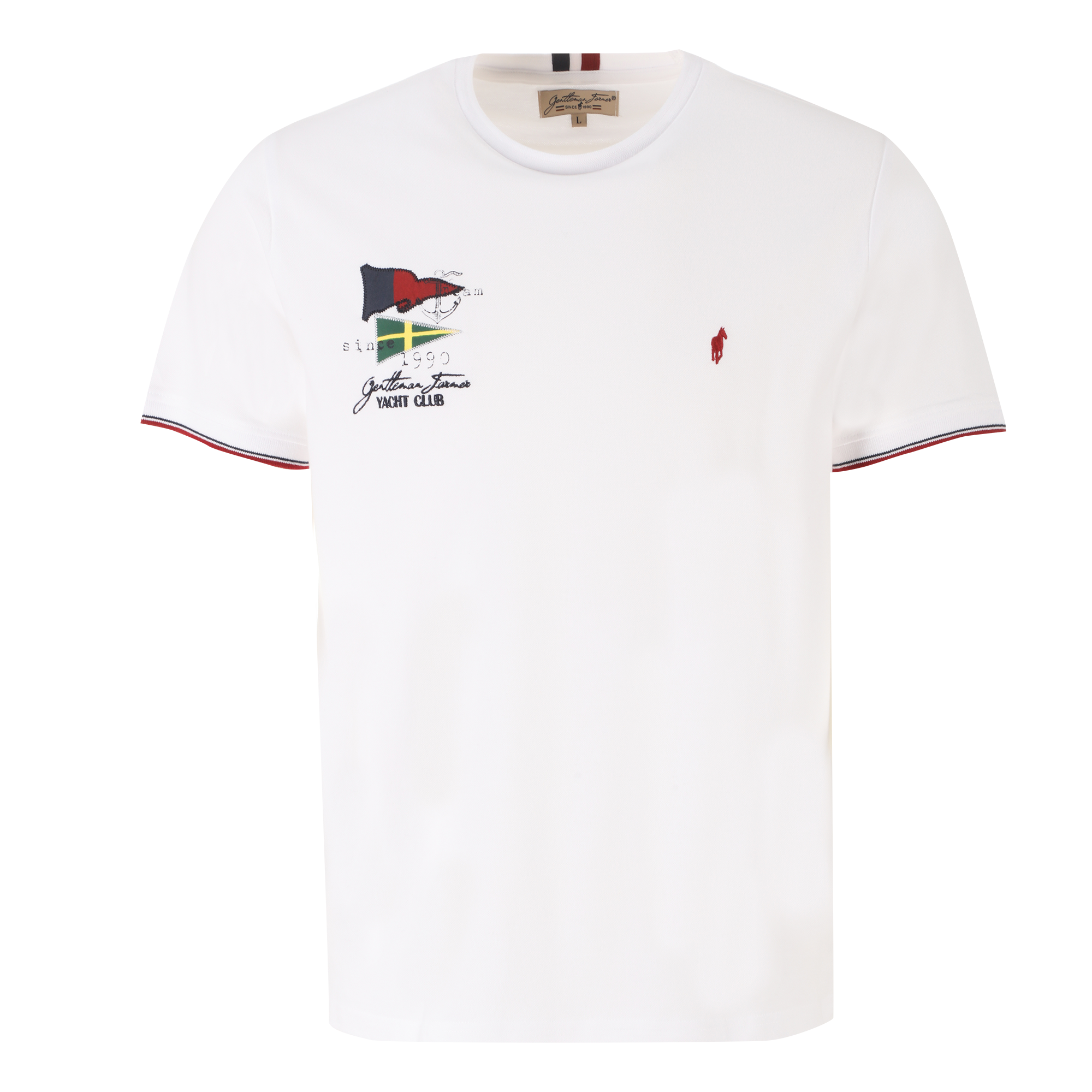 Tee-shirt col rond - Bleu foncé