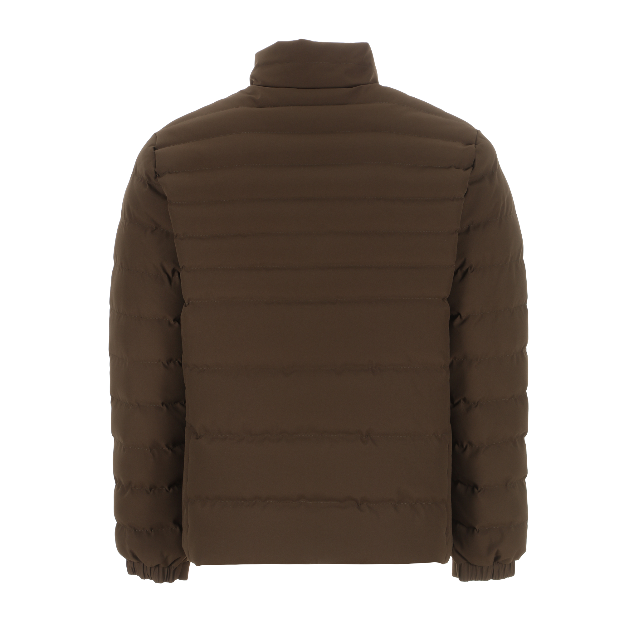Doudoune zippée imperméable col montant - Kaki