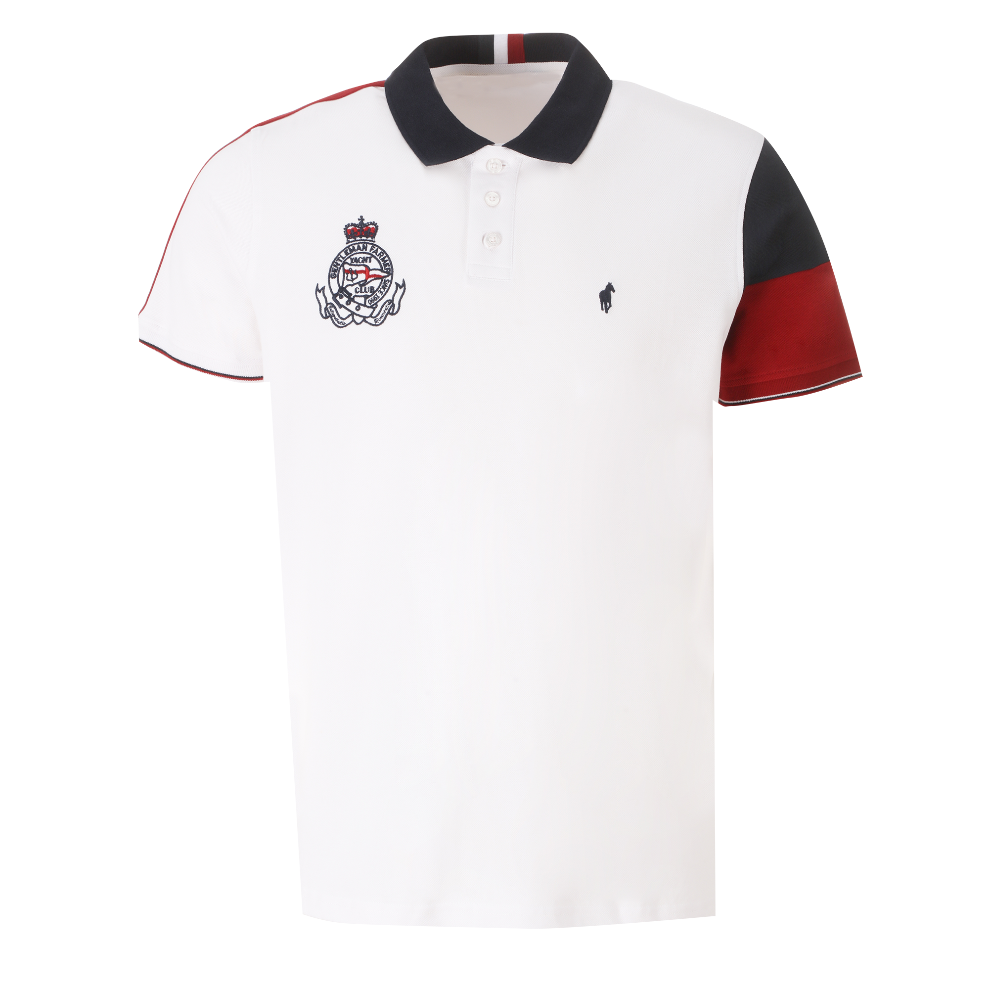Polo manches courtes  - Bleu foncé