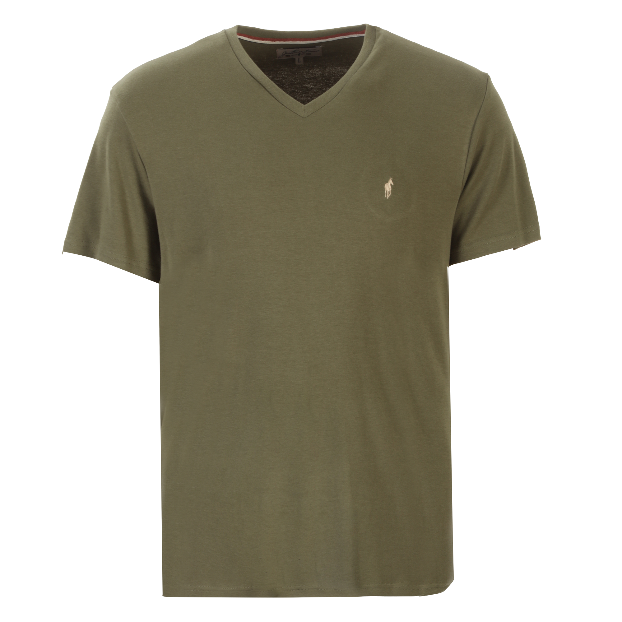 Tee-shirt col V - Vert