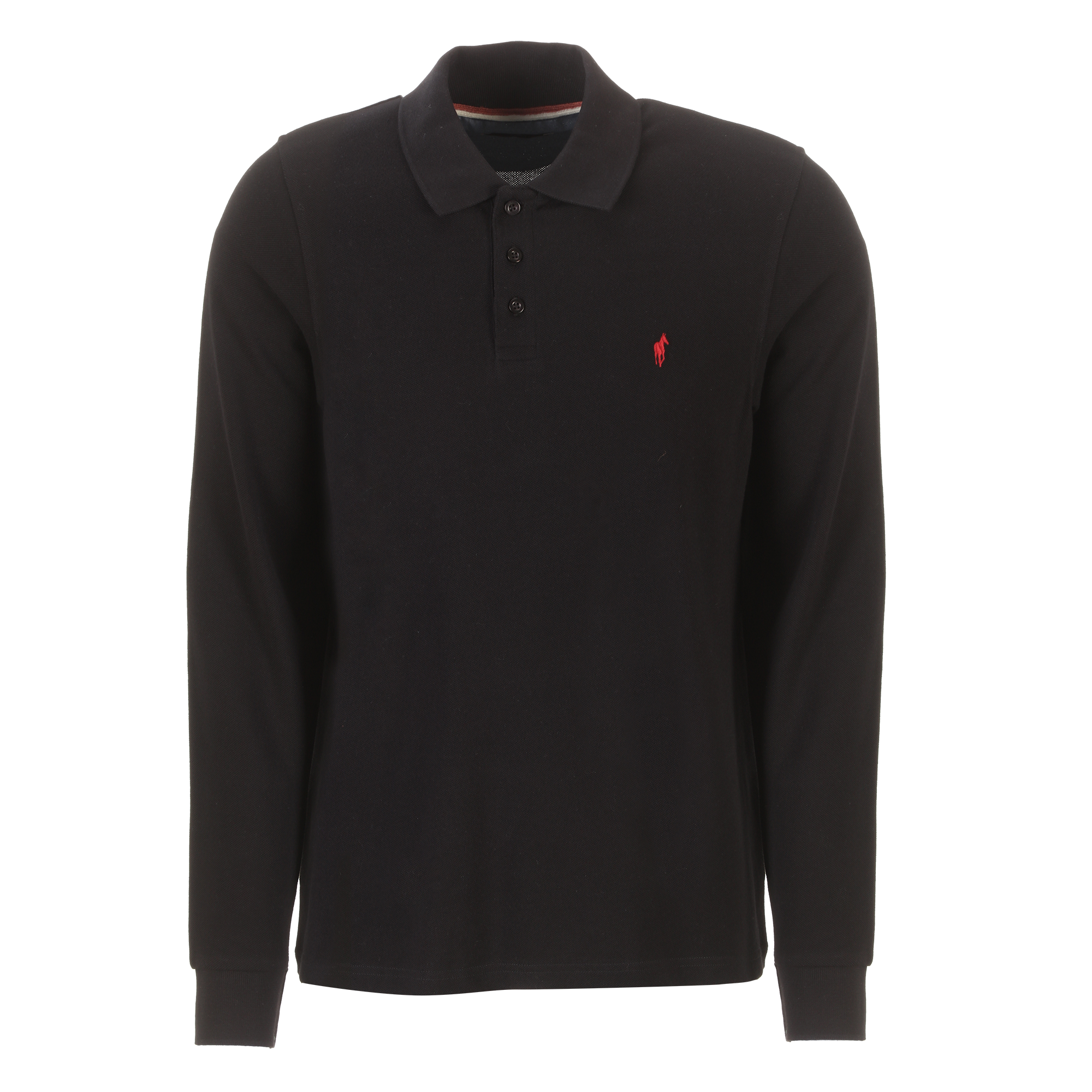 Polo manches longues  - Noir