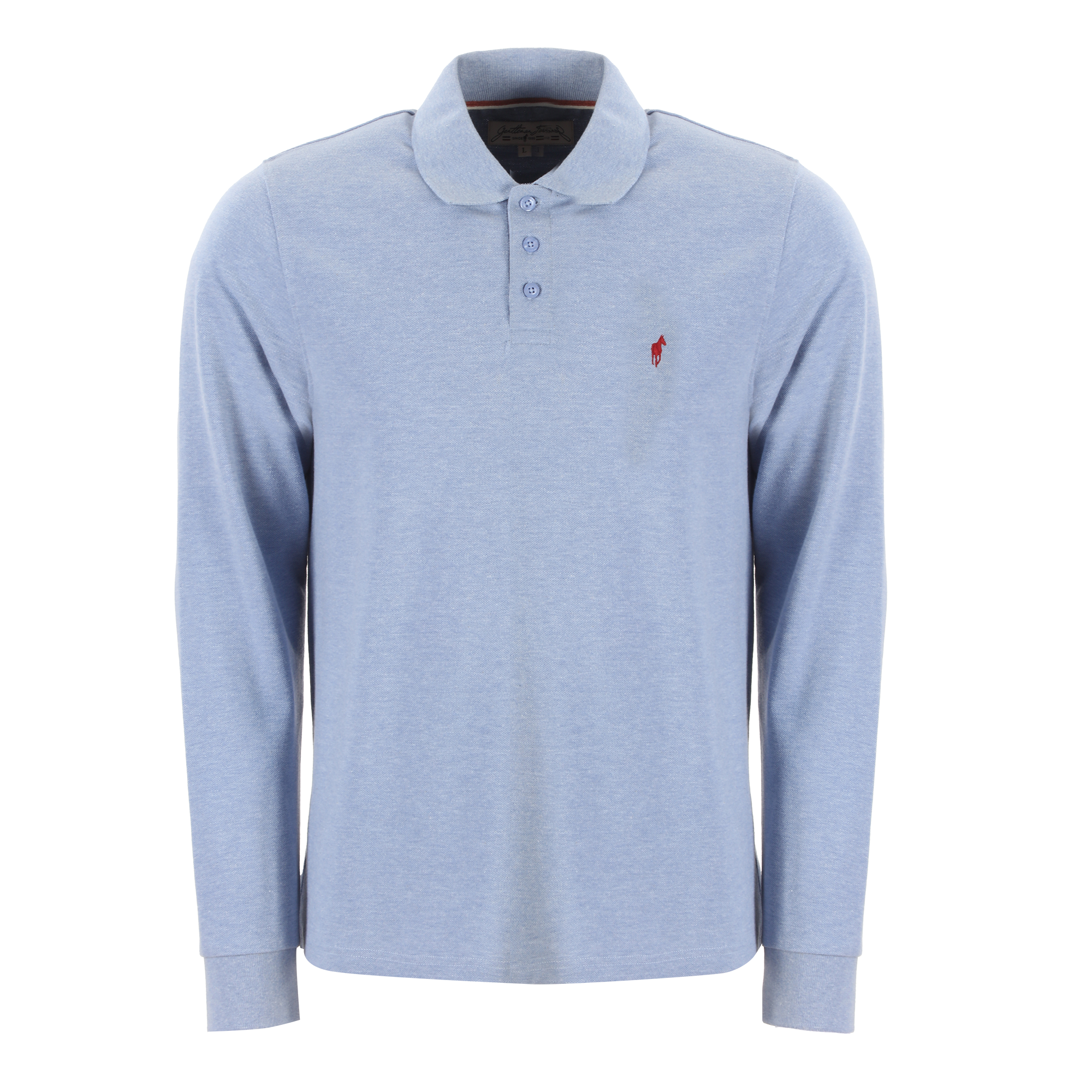 Polo manches longues  - Bleu