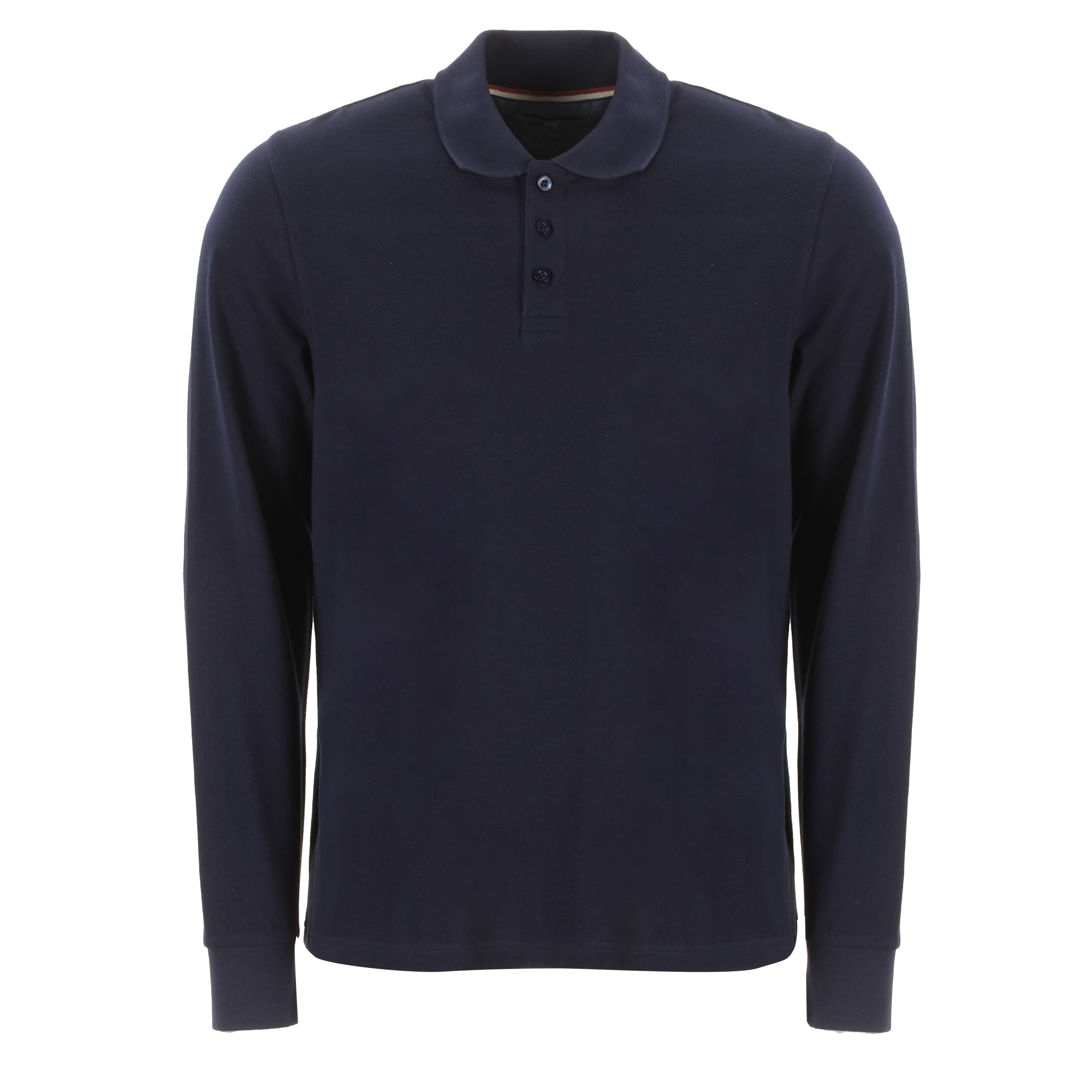 Polo manches longues  - Bleu foncé