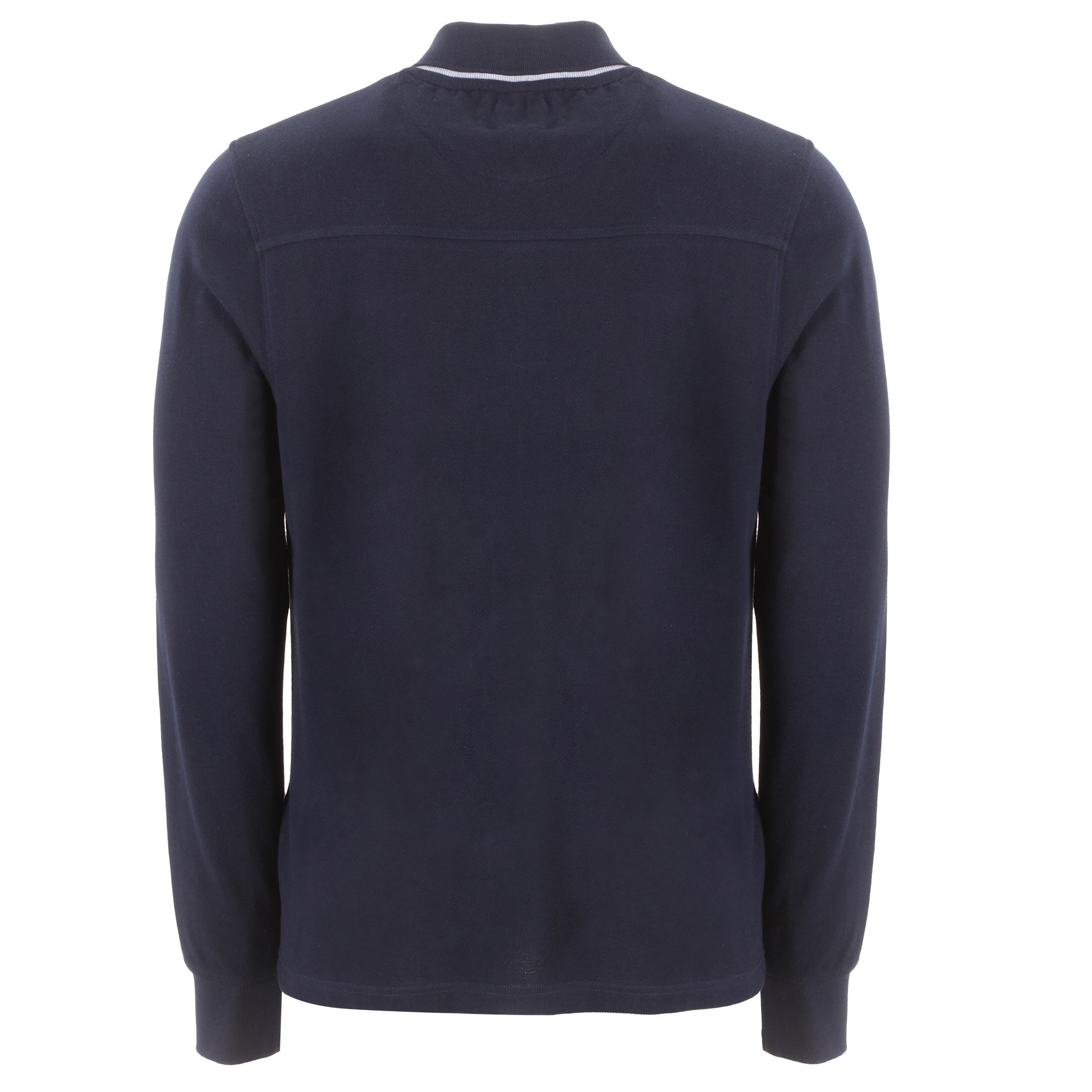 Polo manches longues  - Bleu foncé