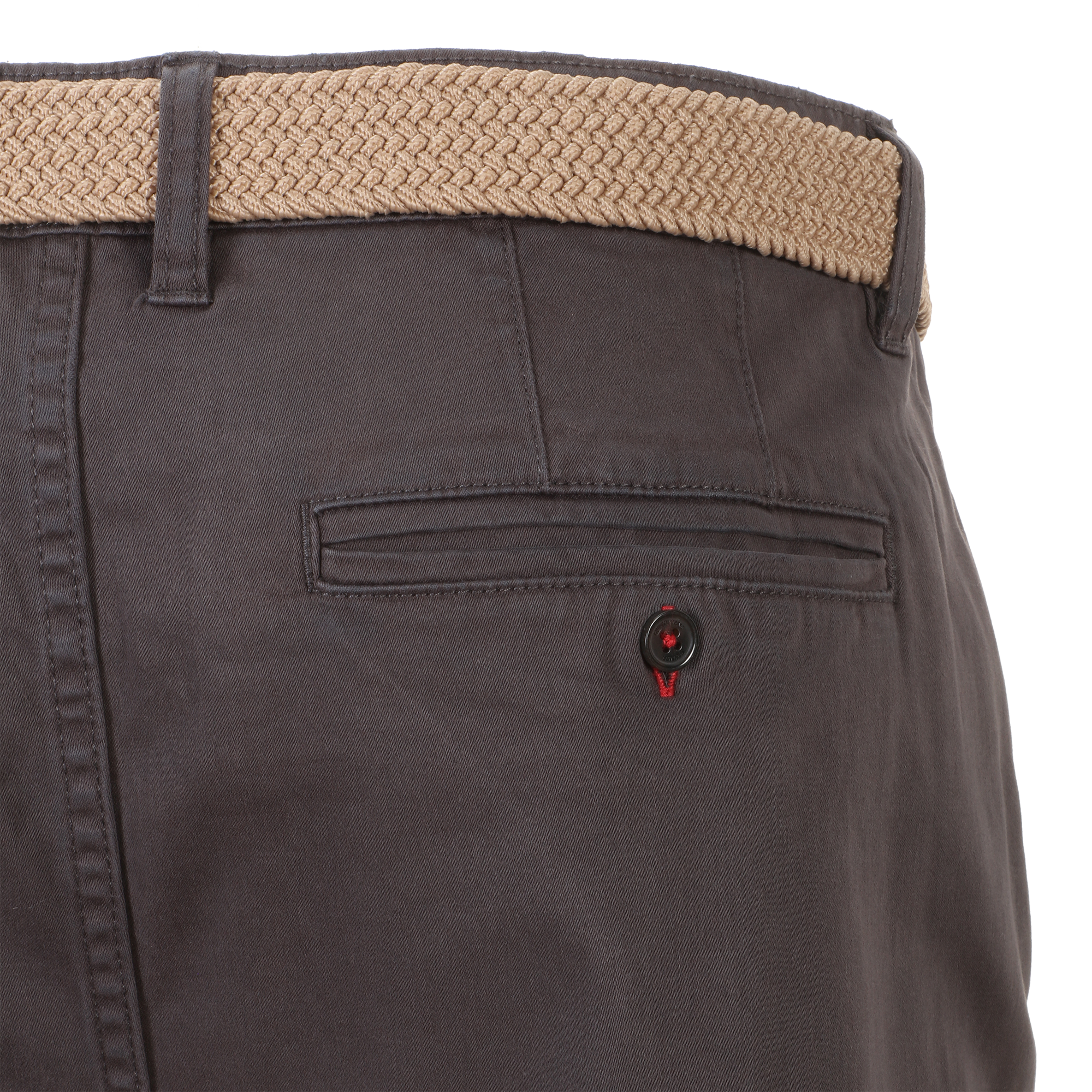 Pantalon chino avec ceinture - Gris