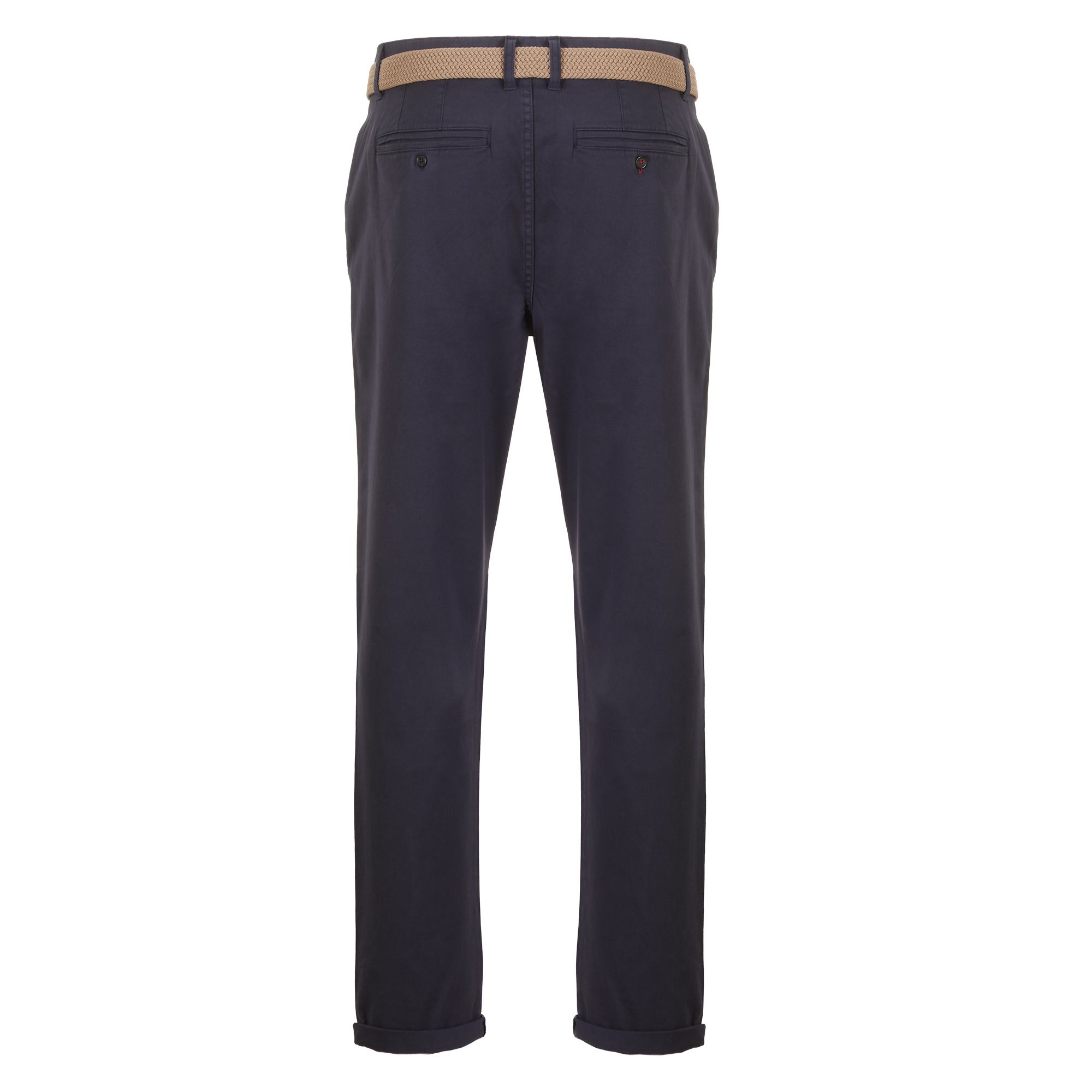 Pantalon chino avec ceinture - Bleu foncé