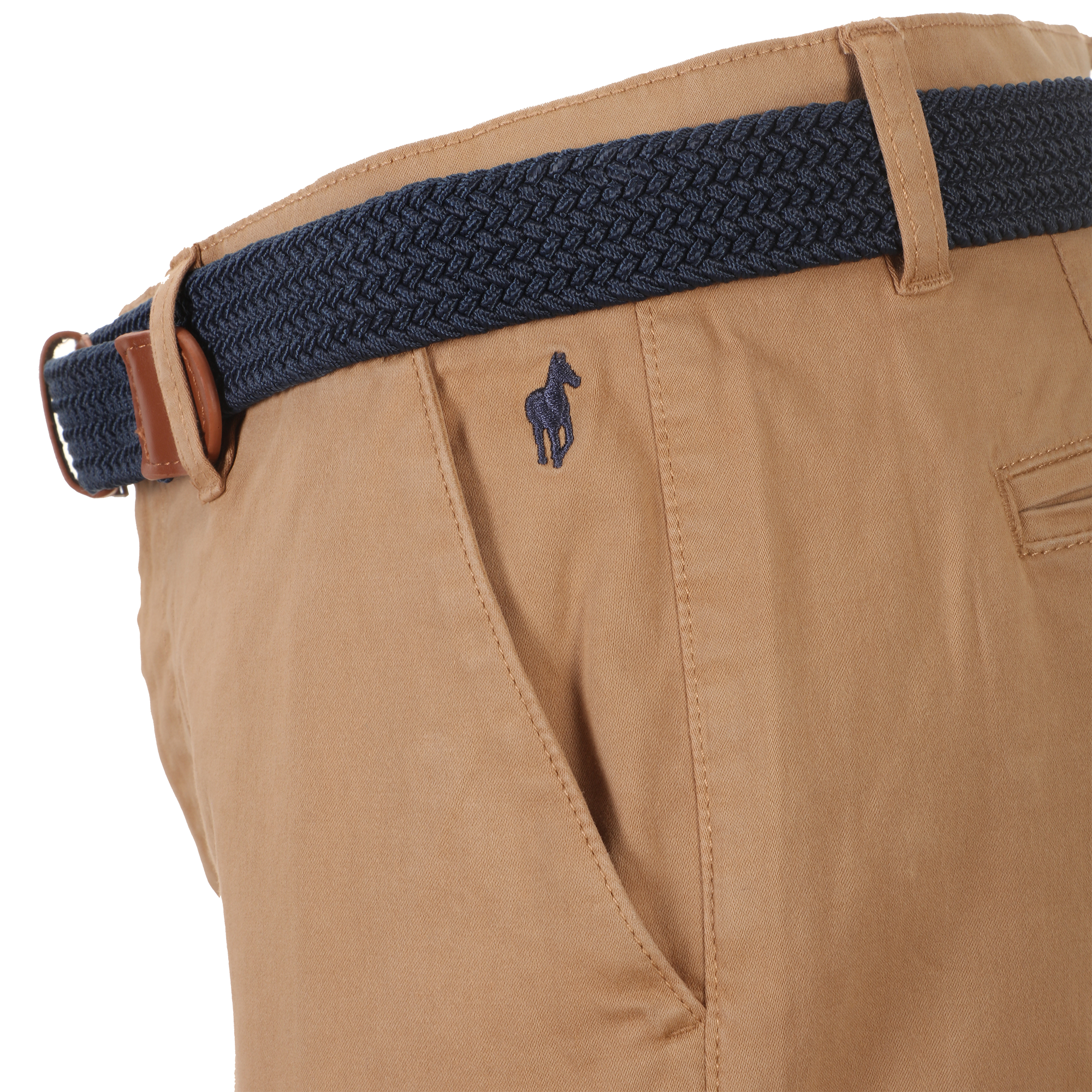 Pantalon chino avec ceinture - Beige
