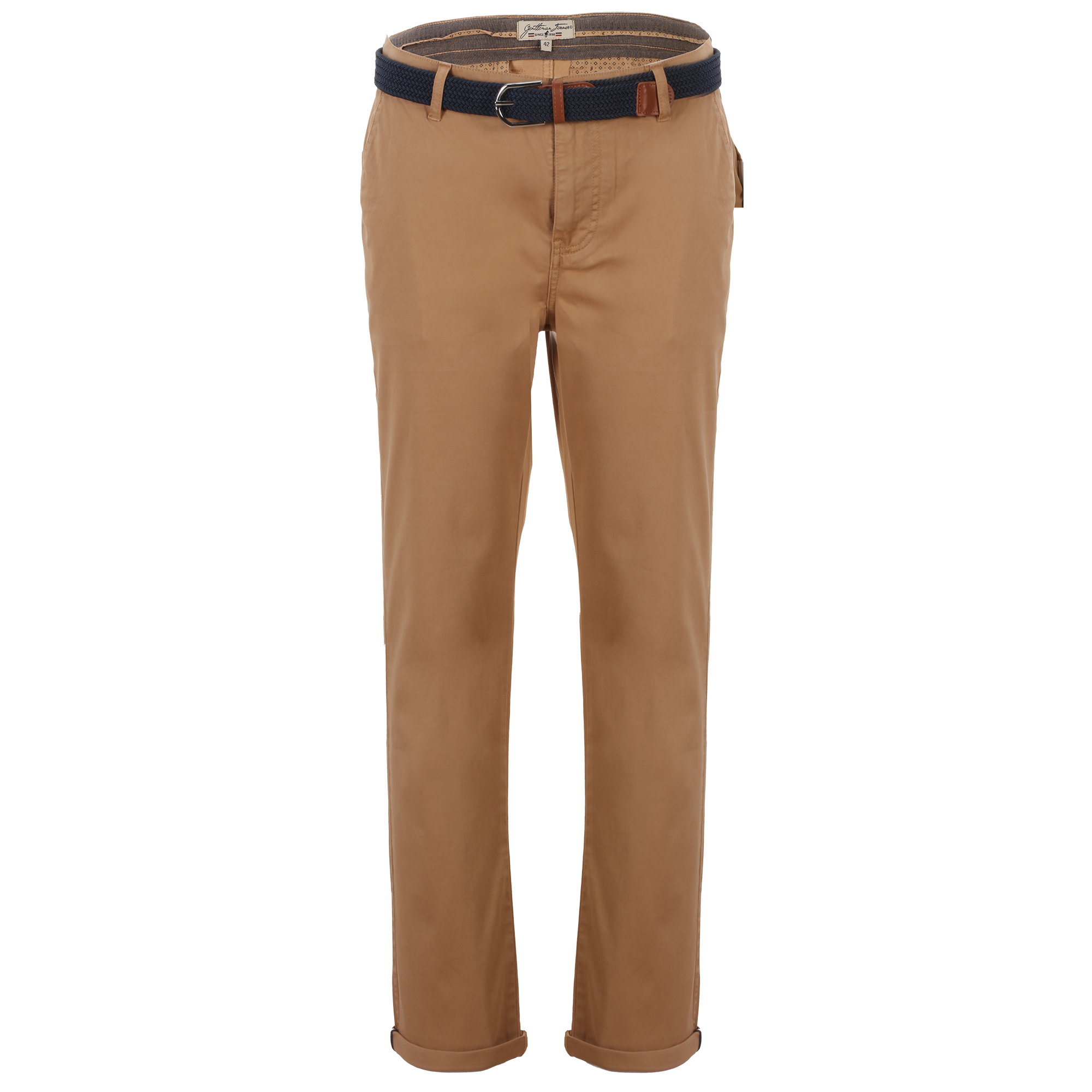 Pantalon chino avec ceinture - Beige