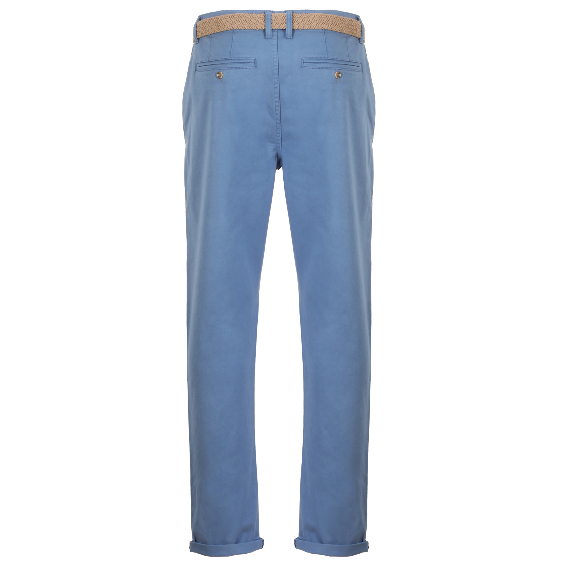 Pantalon chino avec ceinture - Bleu