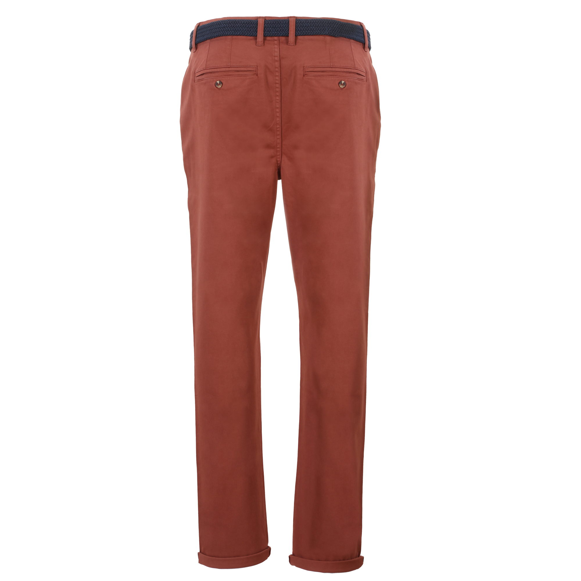 Pantalon chino avec ceinture - Rouge