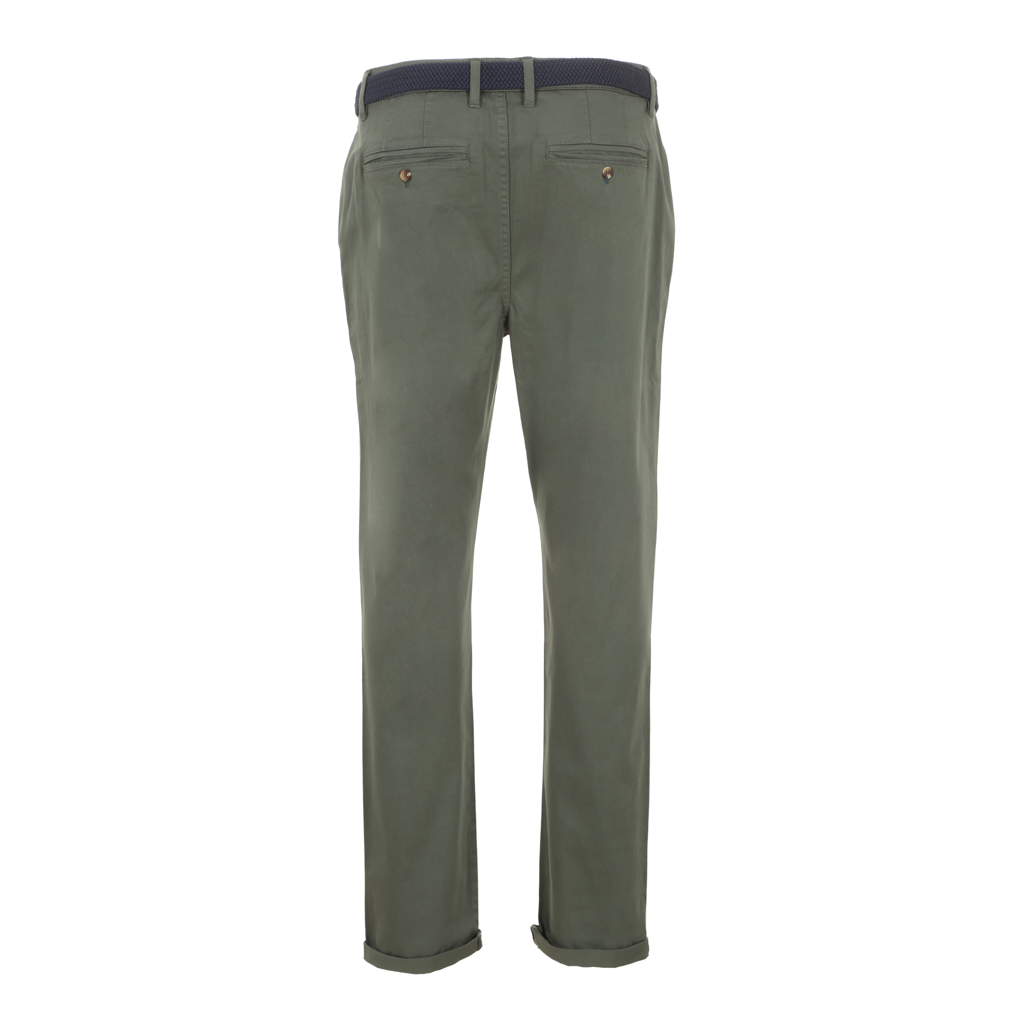 Pantalon chino + ceinture - Vert