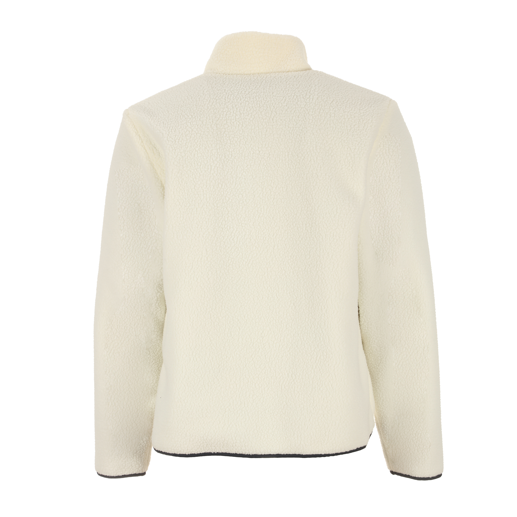 Veste polaire bi matière  - Blanc