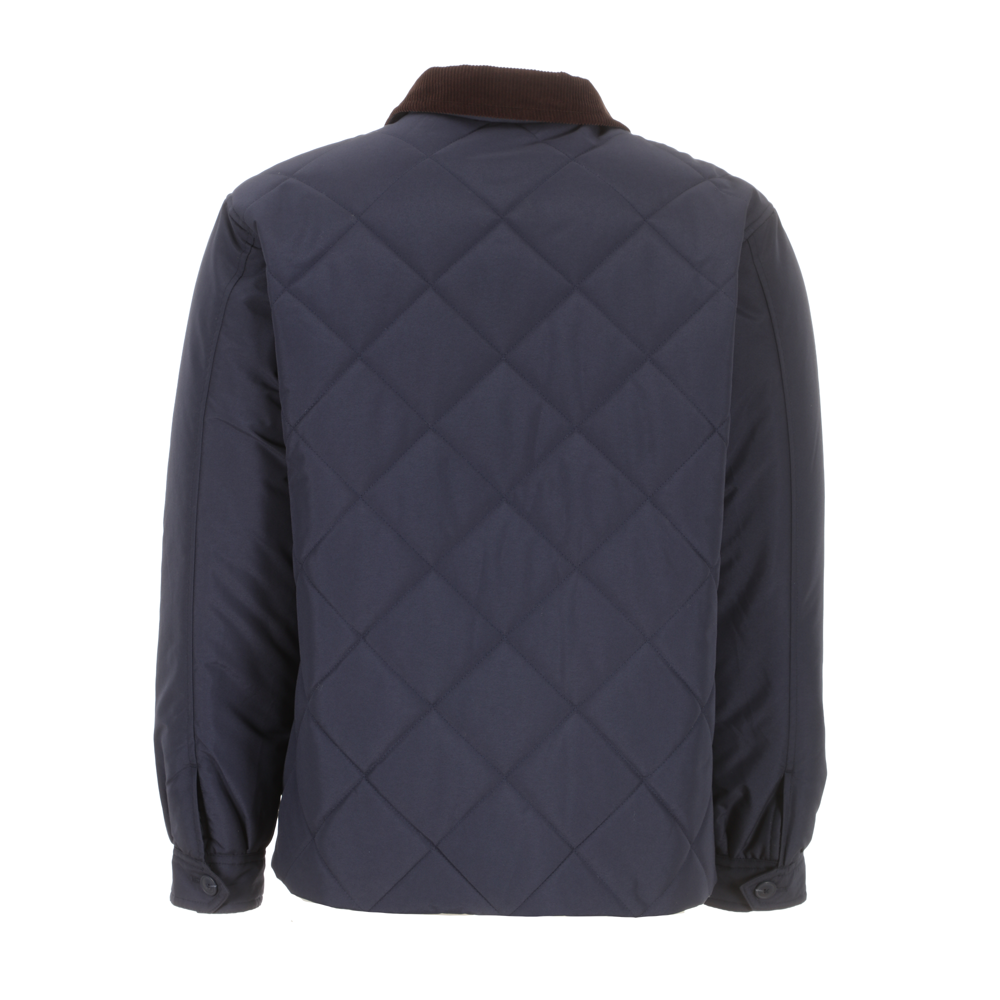 Blouson col en velours - Bleu foncé