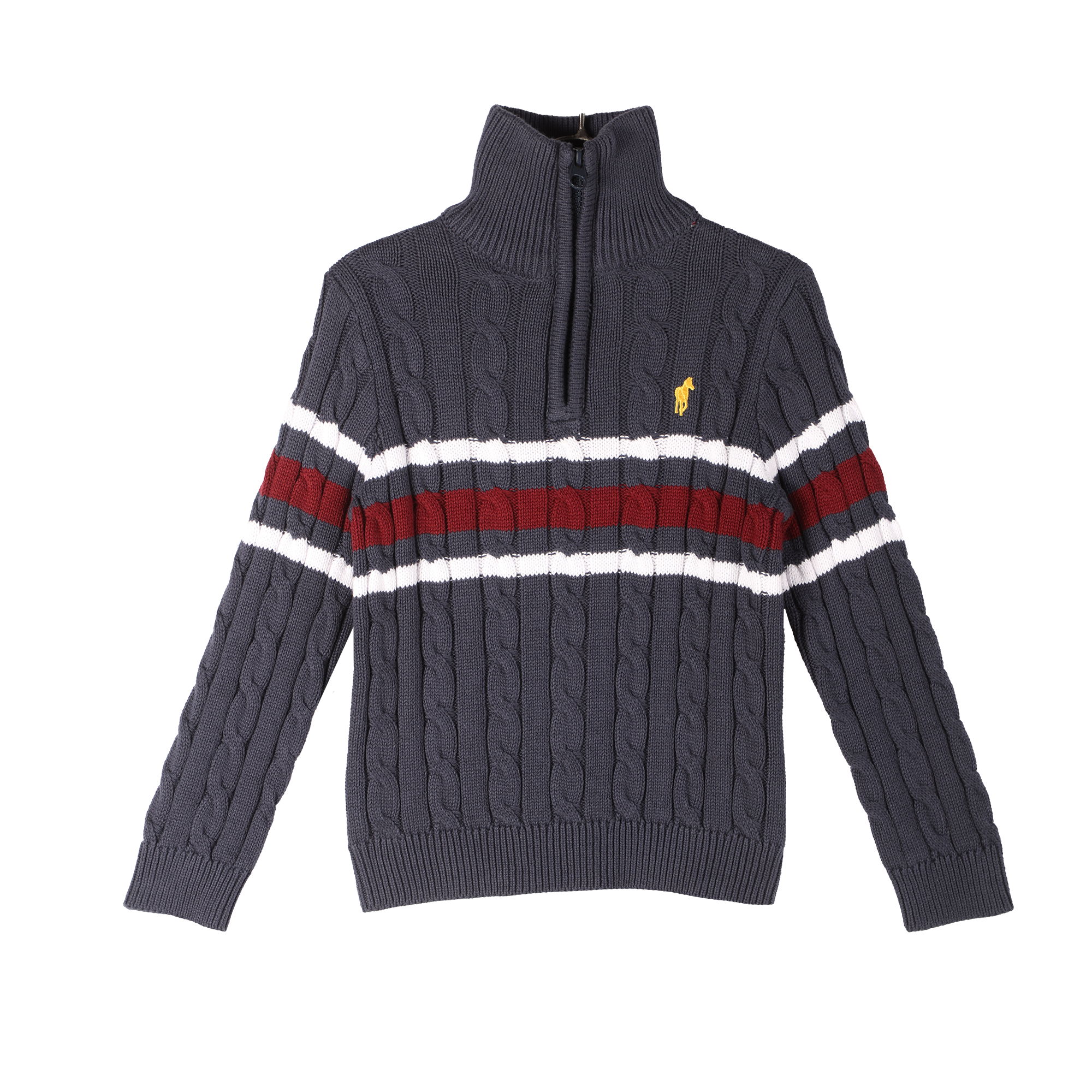 Polo avec broderie - Bleu foncé