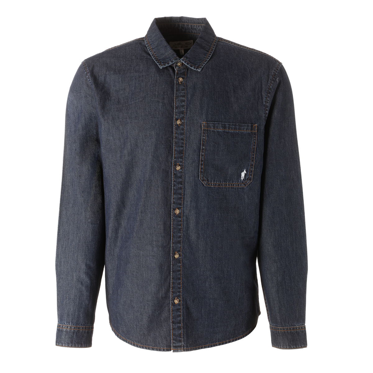 Chemise en jean avec broderie