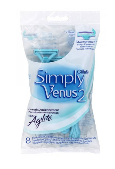 4 rasoirs jetables Simply Venus 2