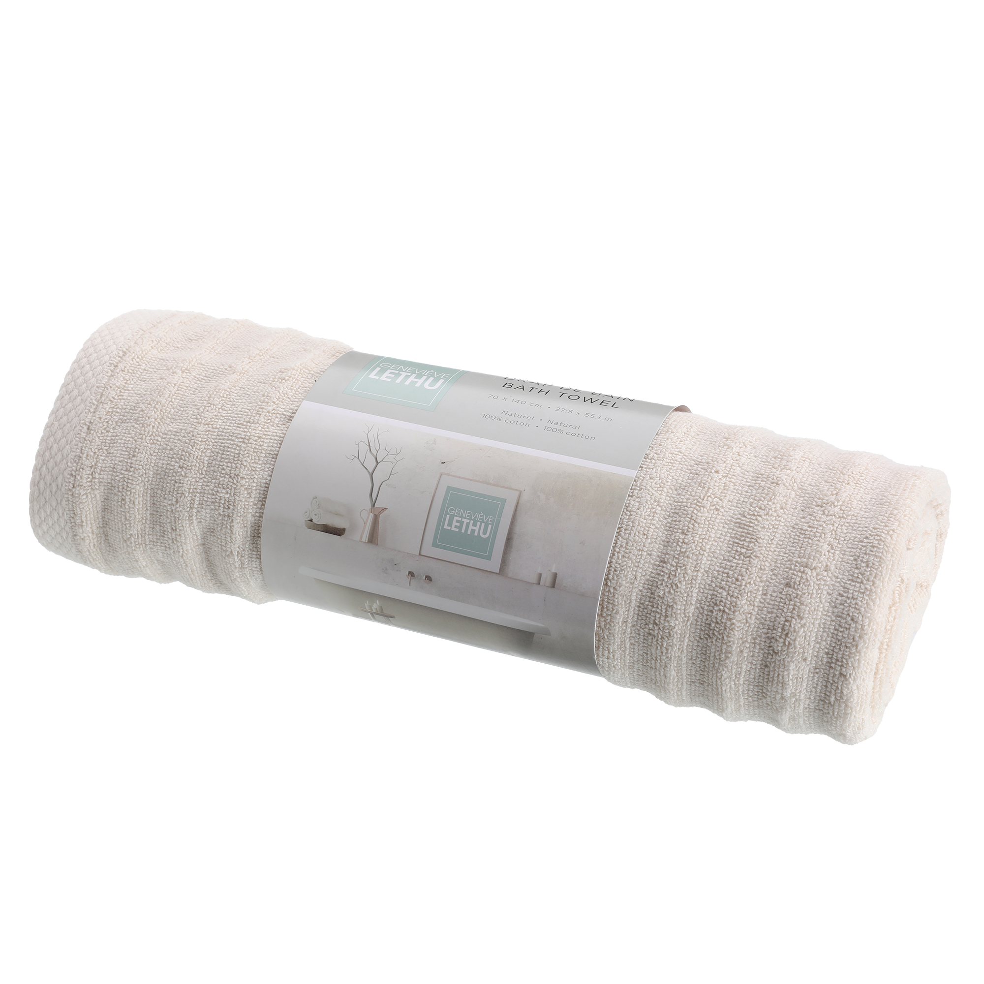 Serviette de douche 70x140cm beige