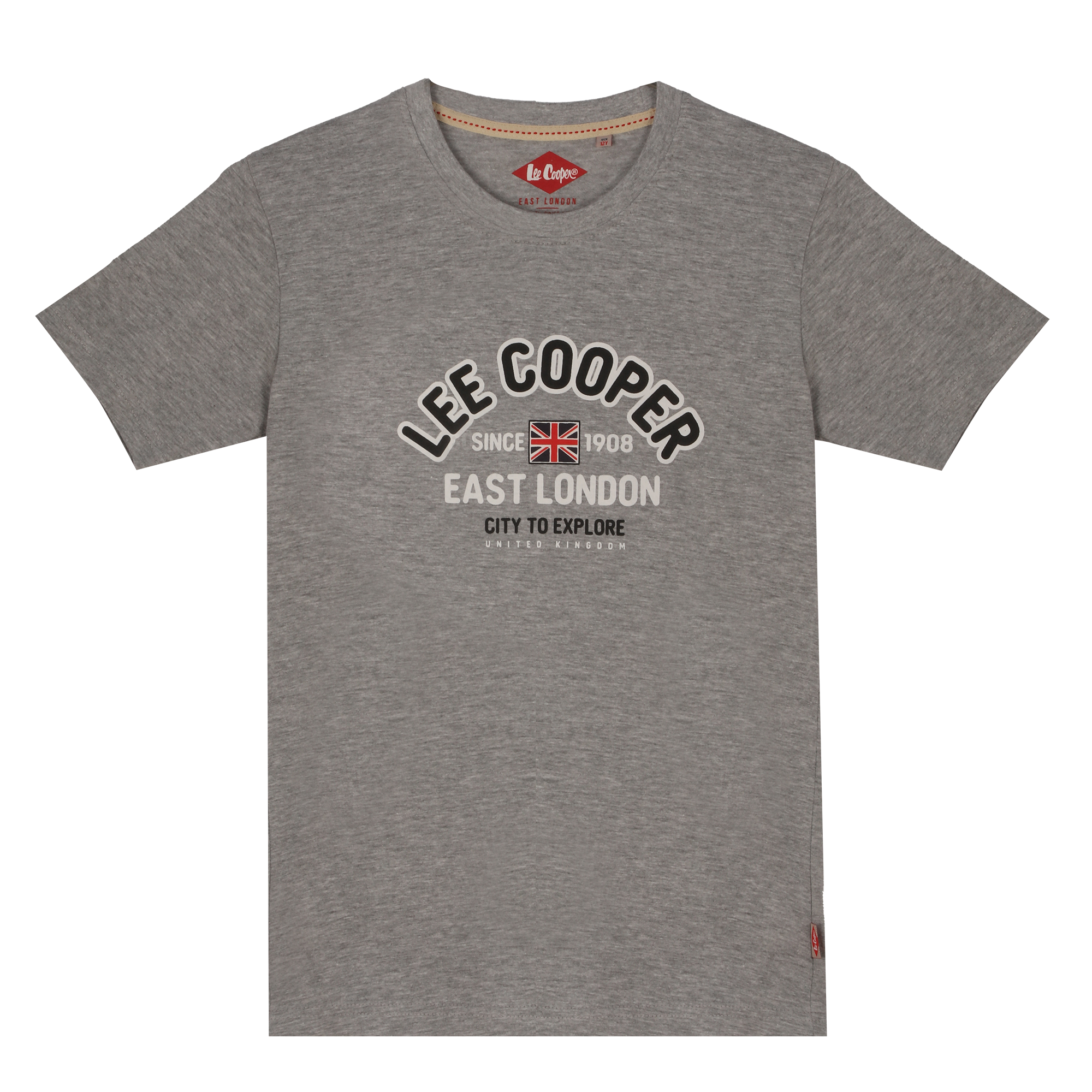 Tee-shirt manches courtes 4/14 ans - Gris
