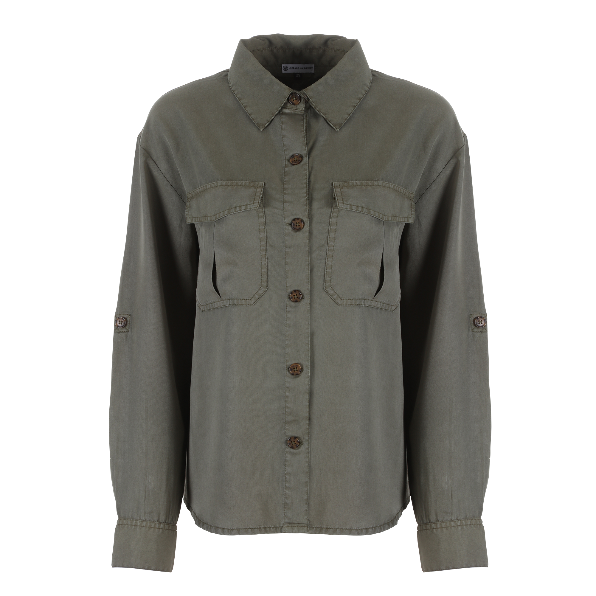 Chemise avec poches  - Noir