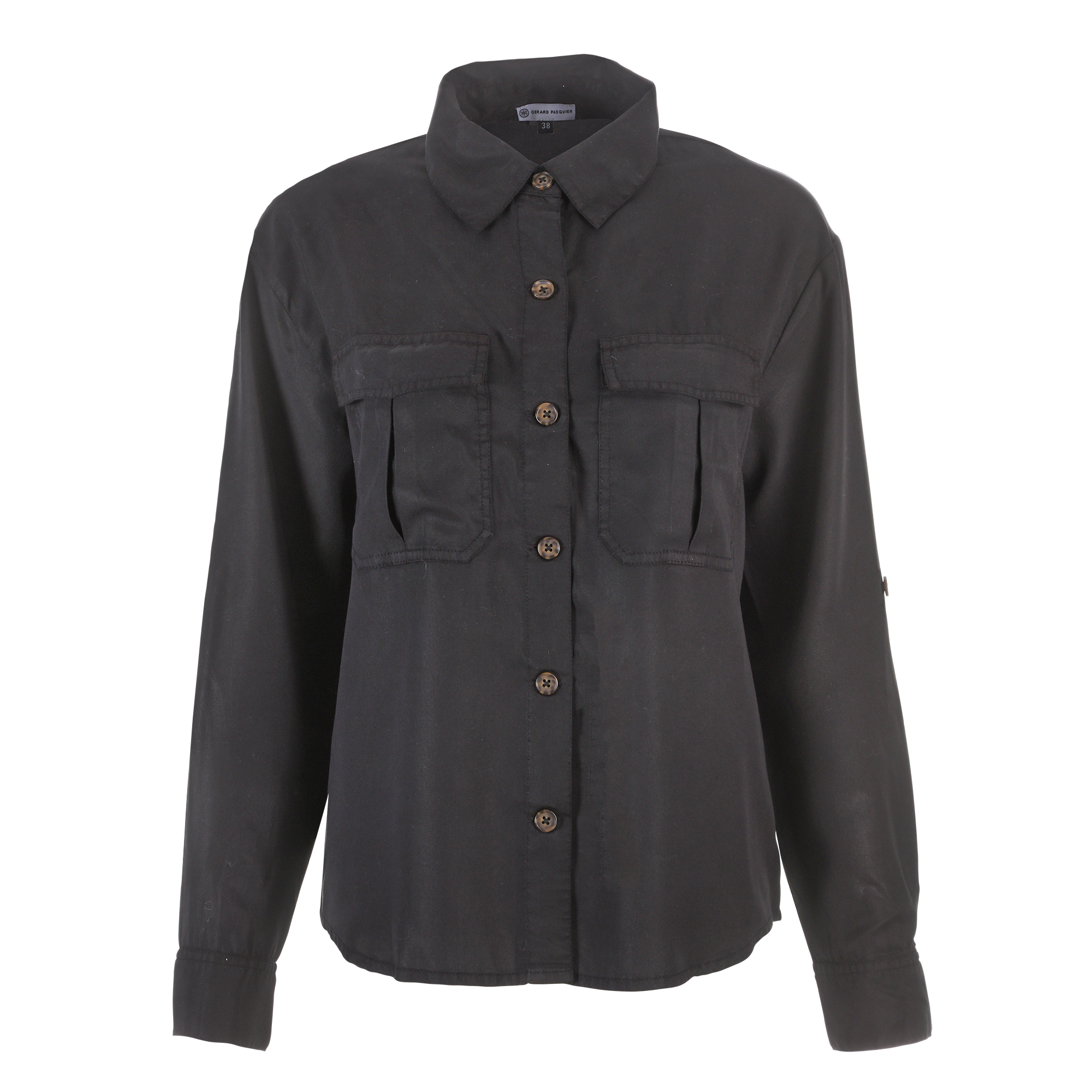 Chemise avec poches  - Noir