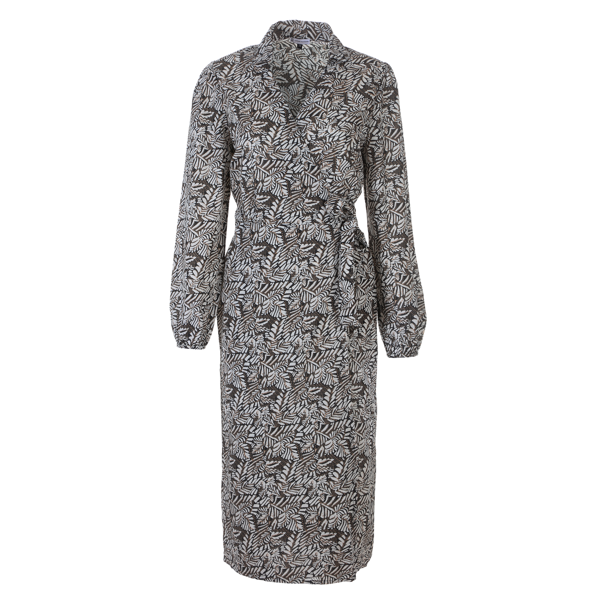 Robe longue ceinturée - Noir