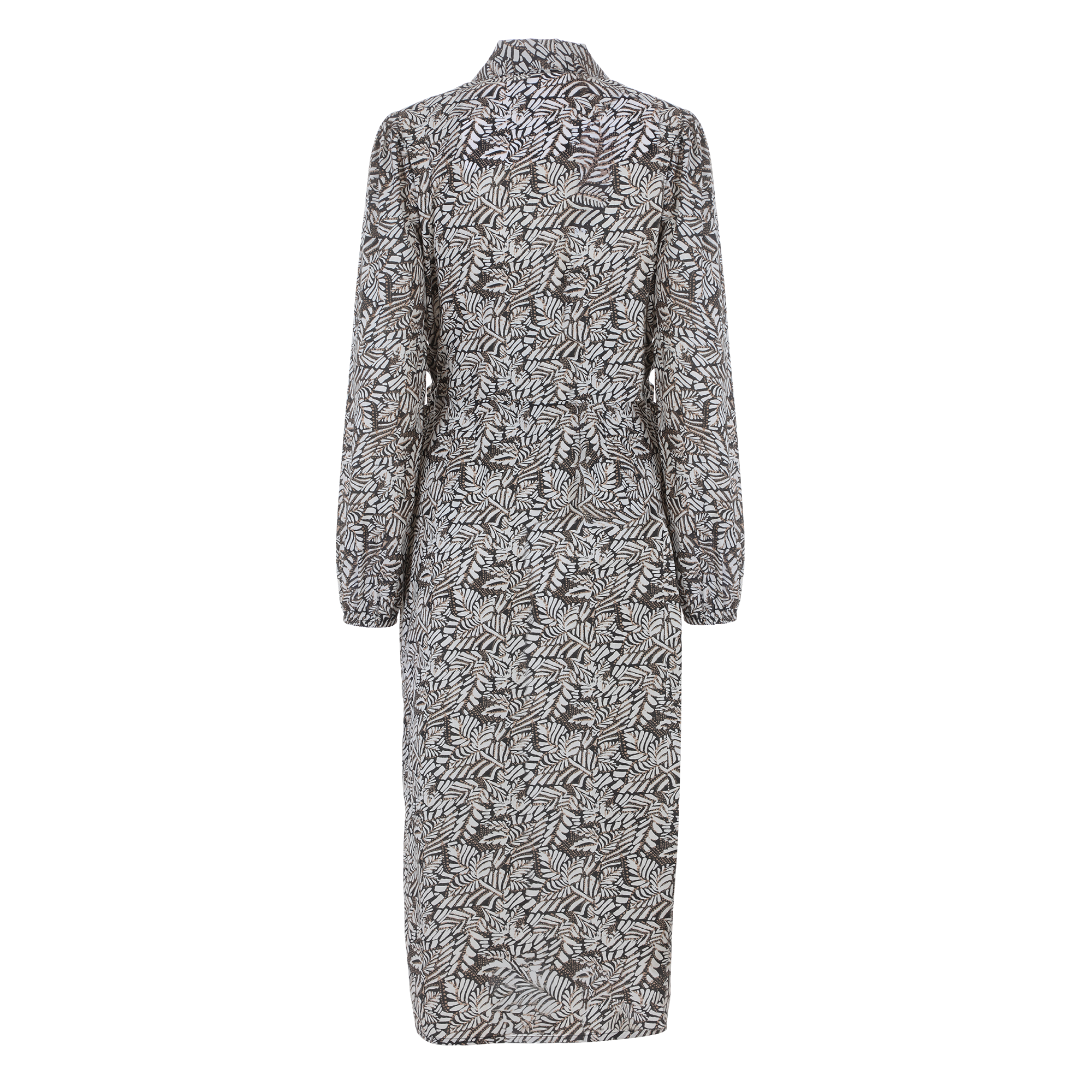 Robe longue ceinturée - Noir
