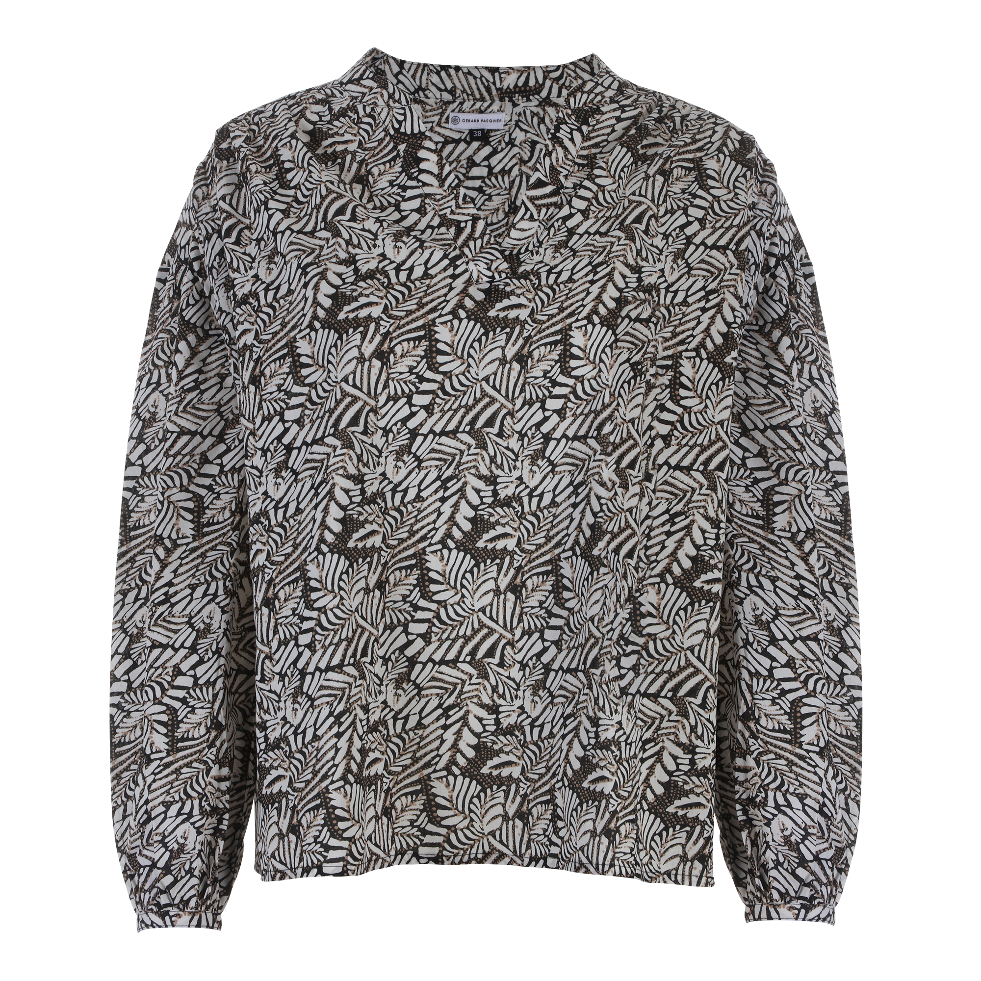 Blouse imprimée - Noir
